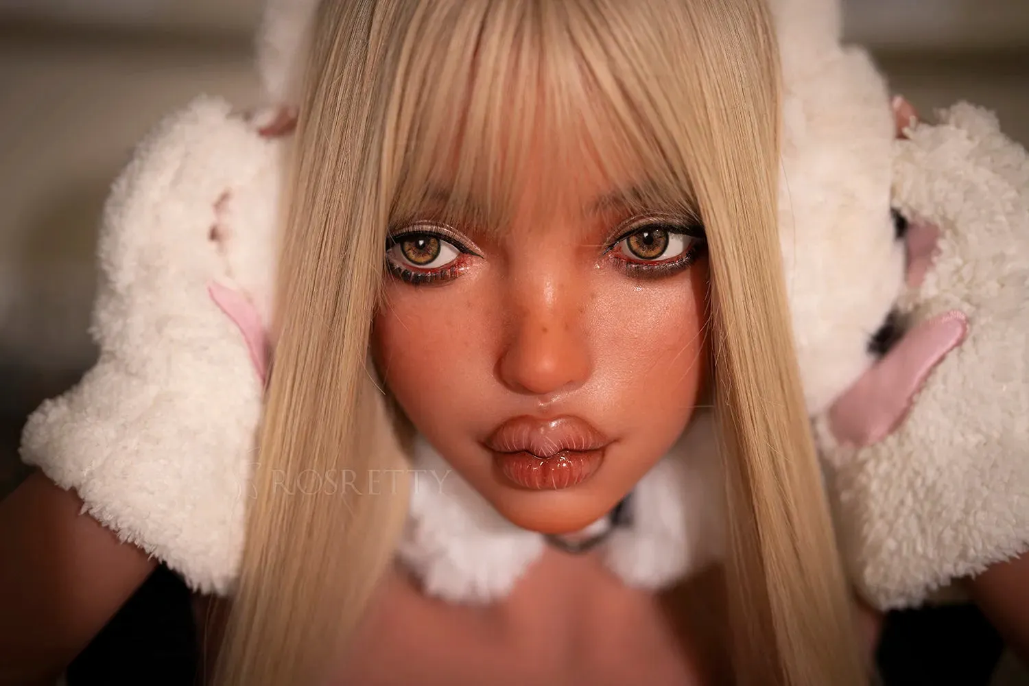 152cm/4ft12 Big Breasts Charming Tan Skin Blonde Beauty Realistic TPE Sex Doll  - Susan (In Stock US)