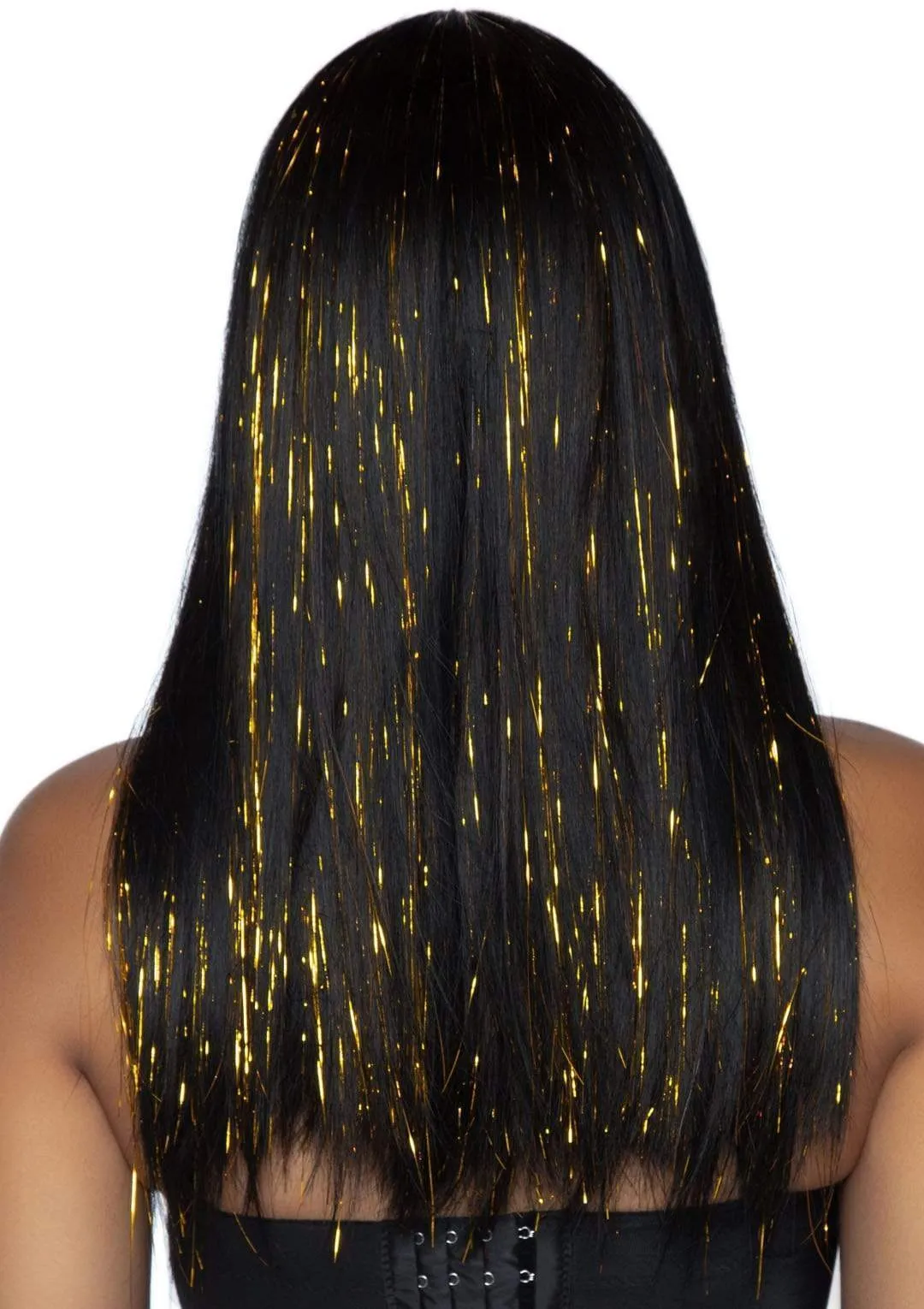 24" Tinsel Wig with Bang