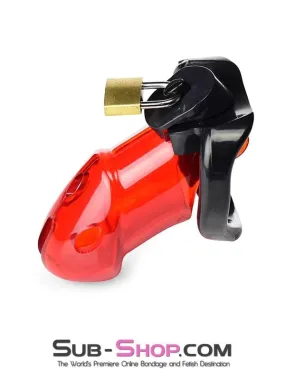 2619R      Caught Red Handed Locking Cock & Ball Chastity Set - MEGA Deal