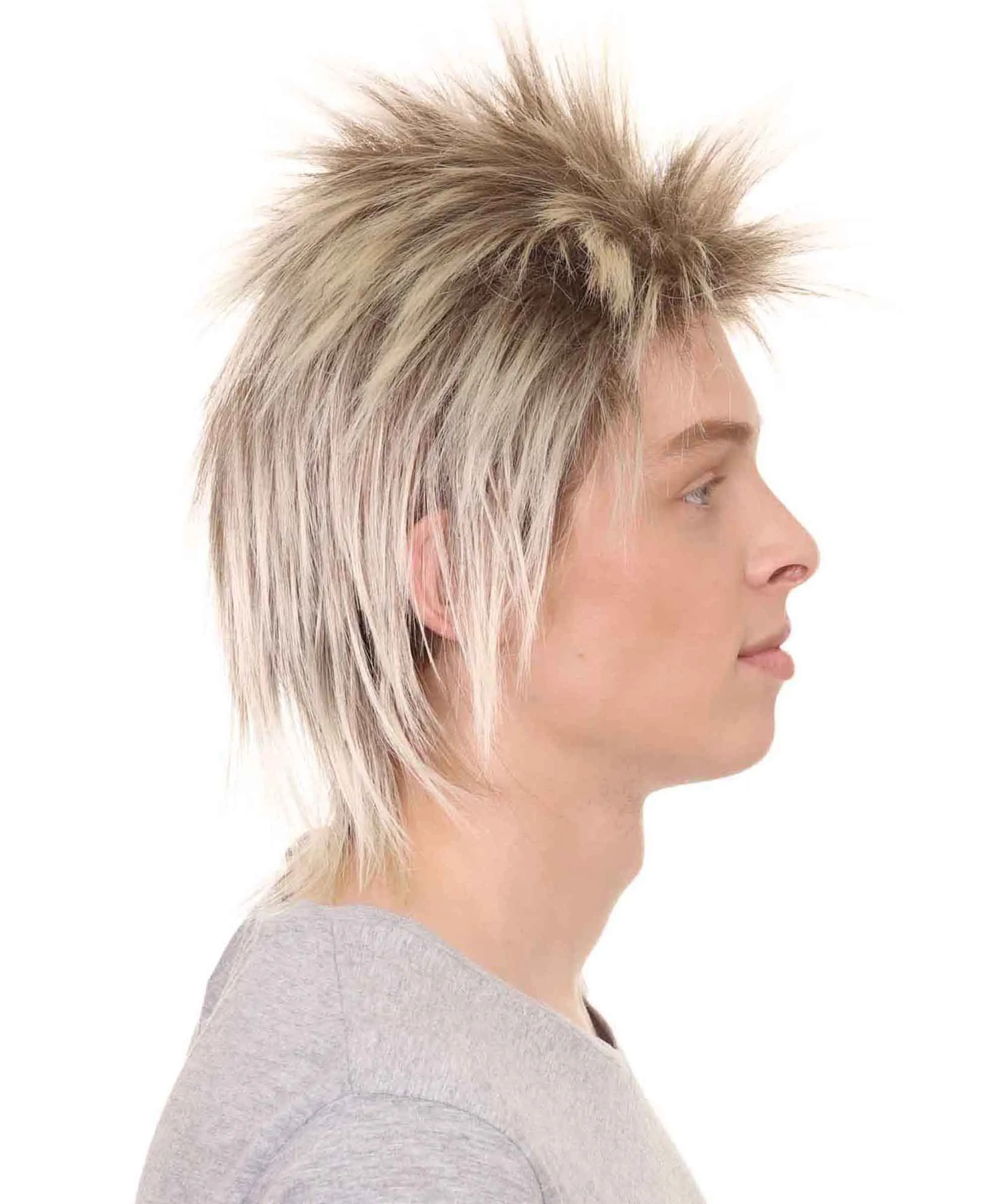 80's Punk Rocker | Blonde Halloween Wig | Premium Breathable Capless Cap