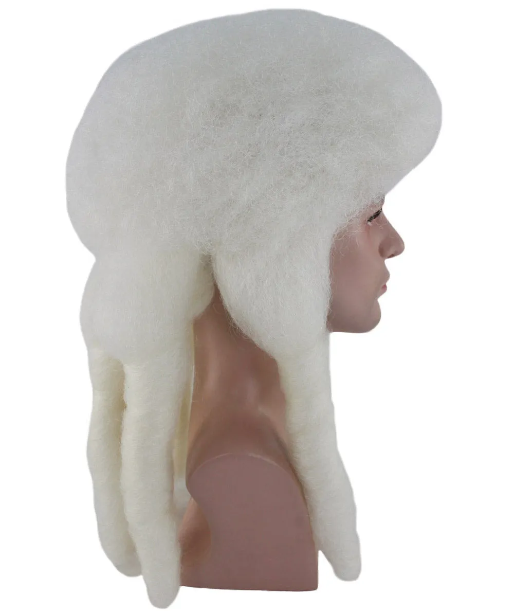 Adult Colonial White Historical Wigs | Premium Breathable Capless Cap.