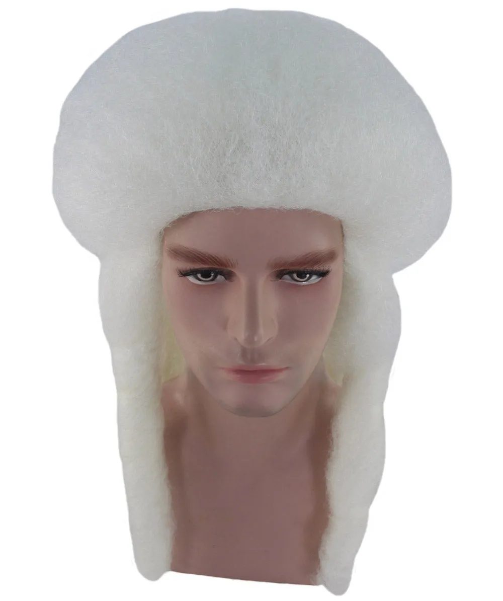Adult Colonial White Historical Wigs | Premium Breathable Capless Cap.