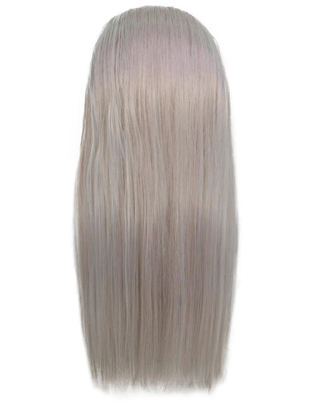 Adult Man's 24" Inch Long Length Halloween Cosplay Anime Animated Master of Combat Video Game Character Wig, Synthetic Fiber Hair with Eye Brows, Beard and Mustache,  | HPO