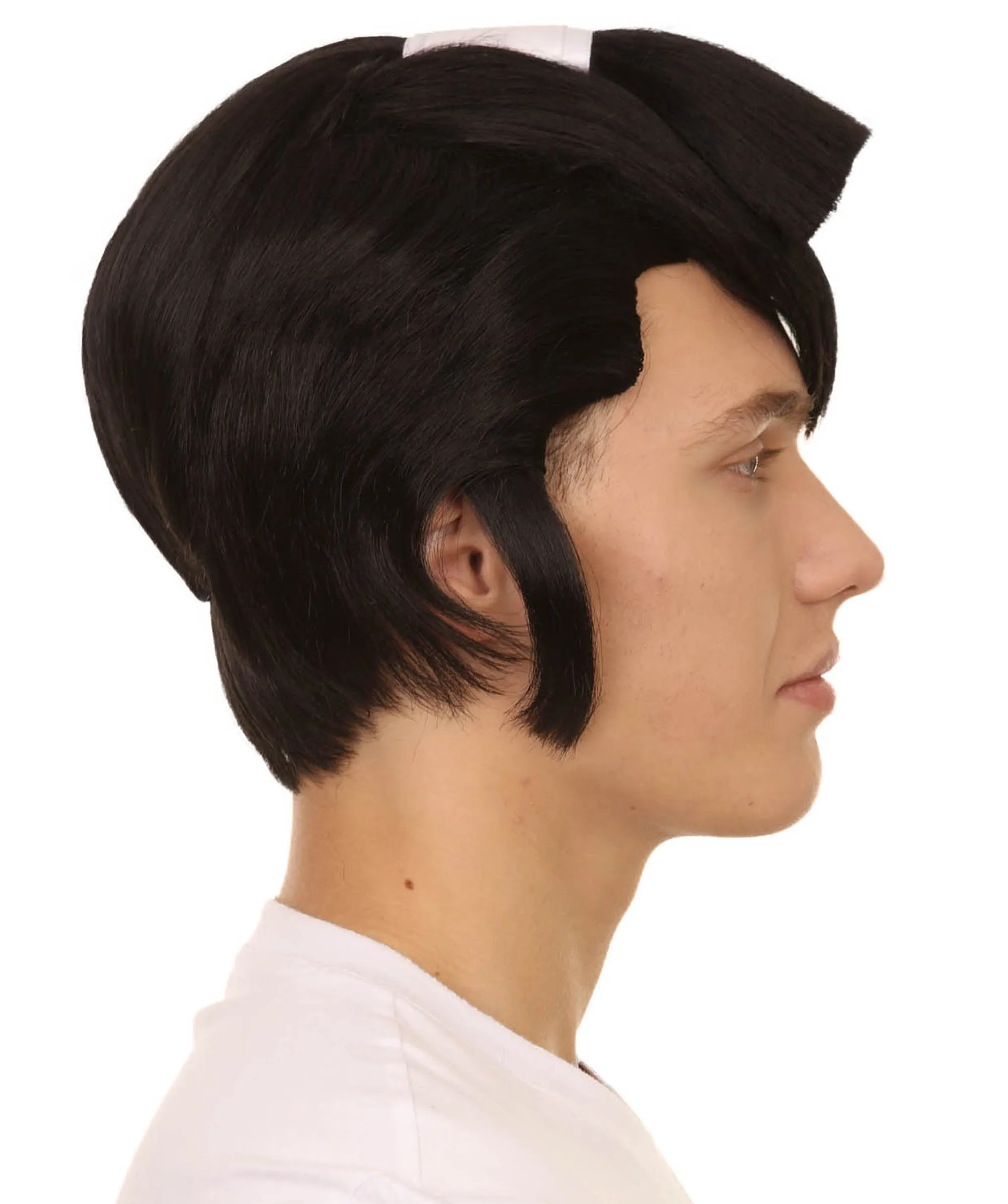 Adult Men's 10" Inch Short Length Anime Cosplay Party Fighter Samaurai Wig, Synthetic Soft Fibers Hair | HPO