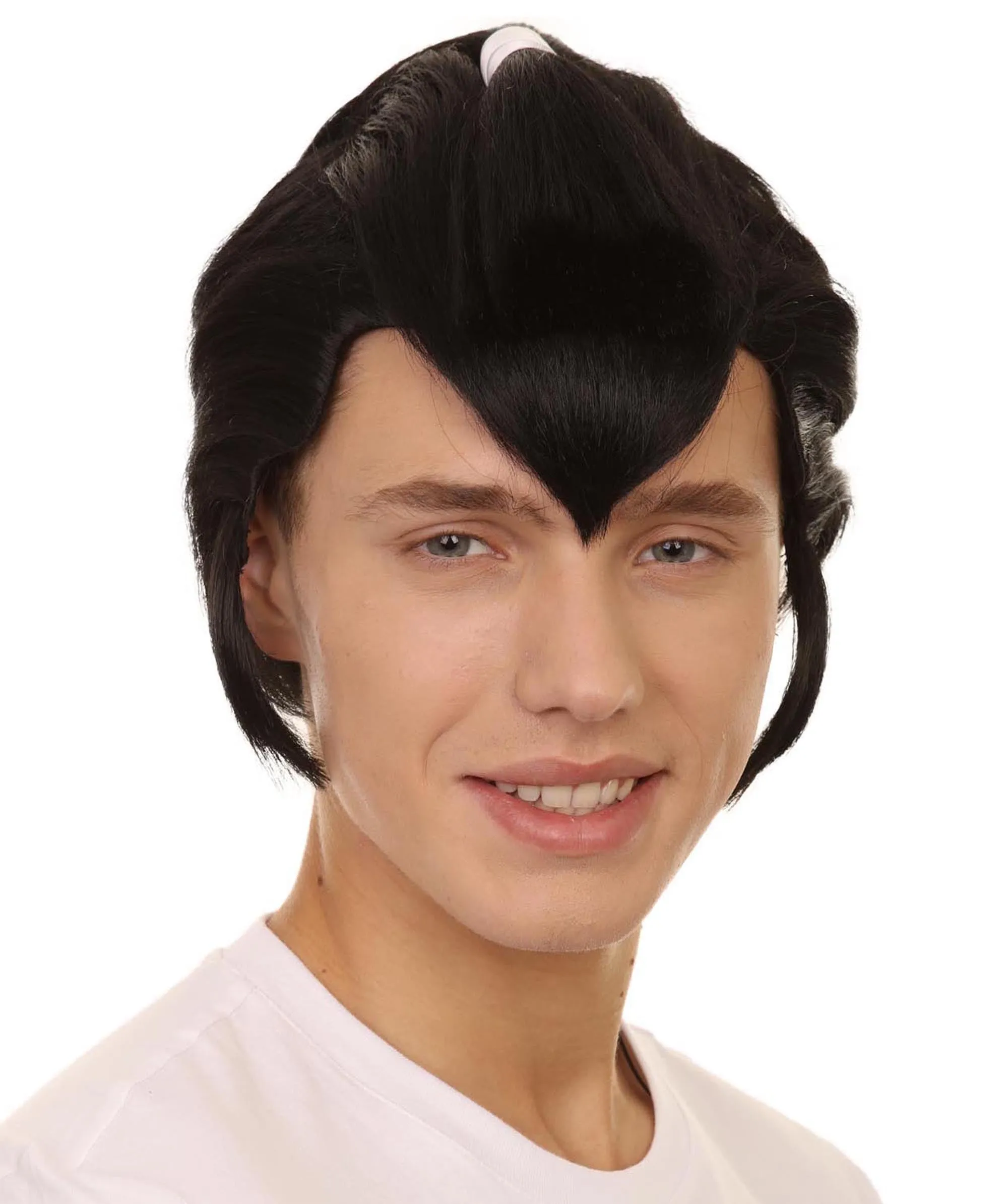 Adult Men's 10" Inch Short Length Anime Cosplay Party Fighter Samaurai Wig, Synthetic Soft Fibers Hair | HPO