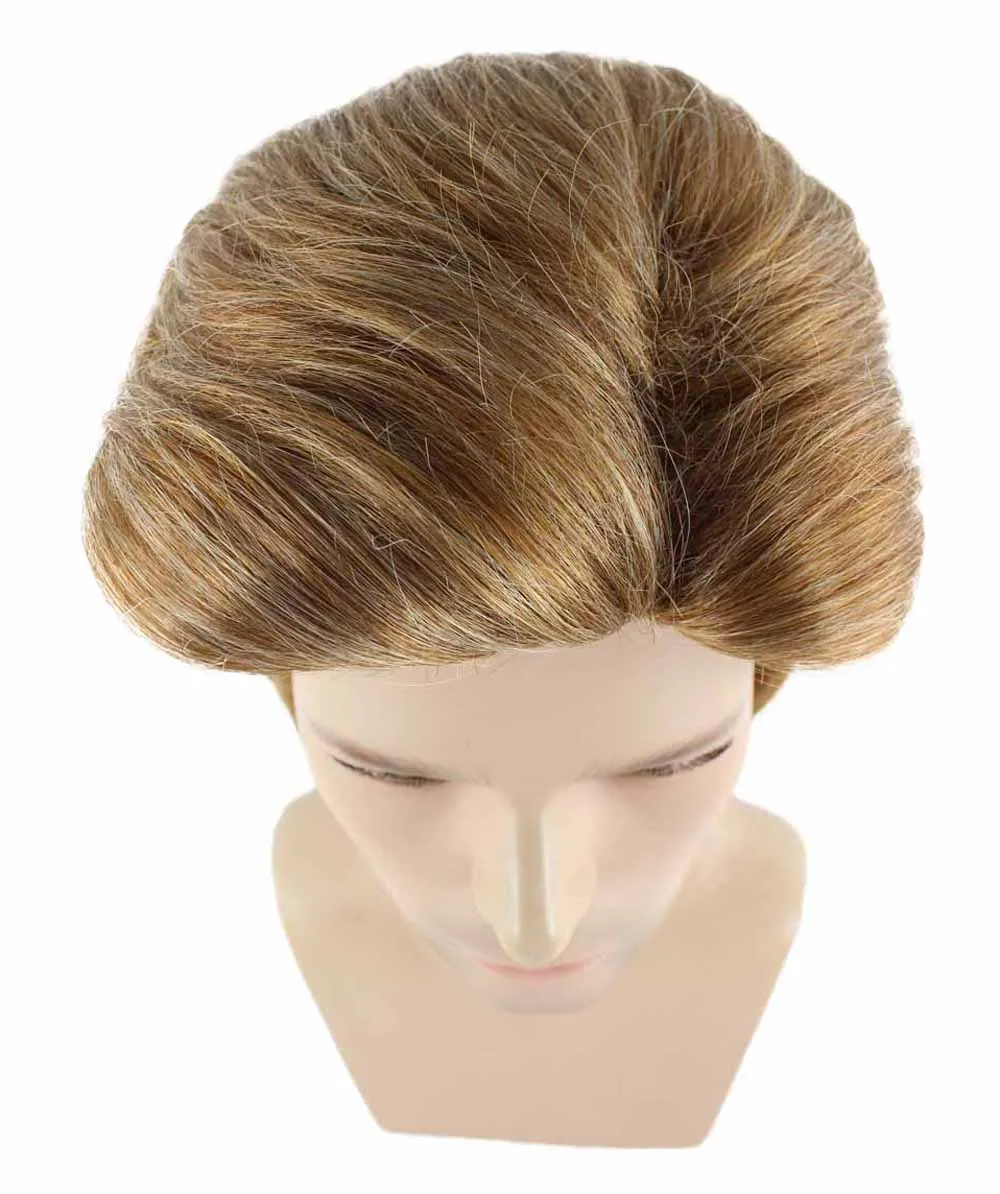 Adult Men's 80's Mullet Wig Brown | Premium Breathable Capless Cap
