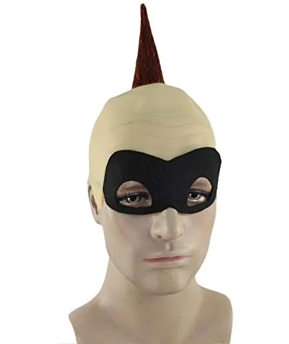 Adult Men's Animated Movie Family Superhero Wig | Superhero Wig with Mask Set | Premium Breathable Capless Cap