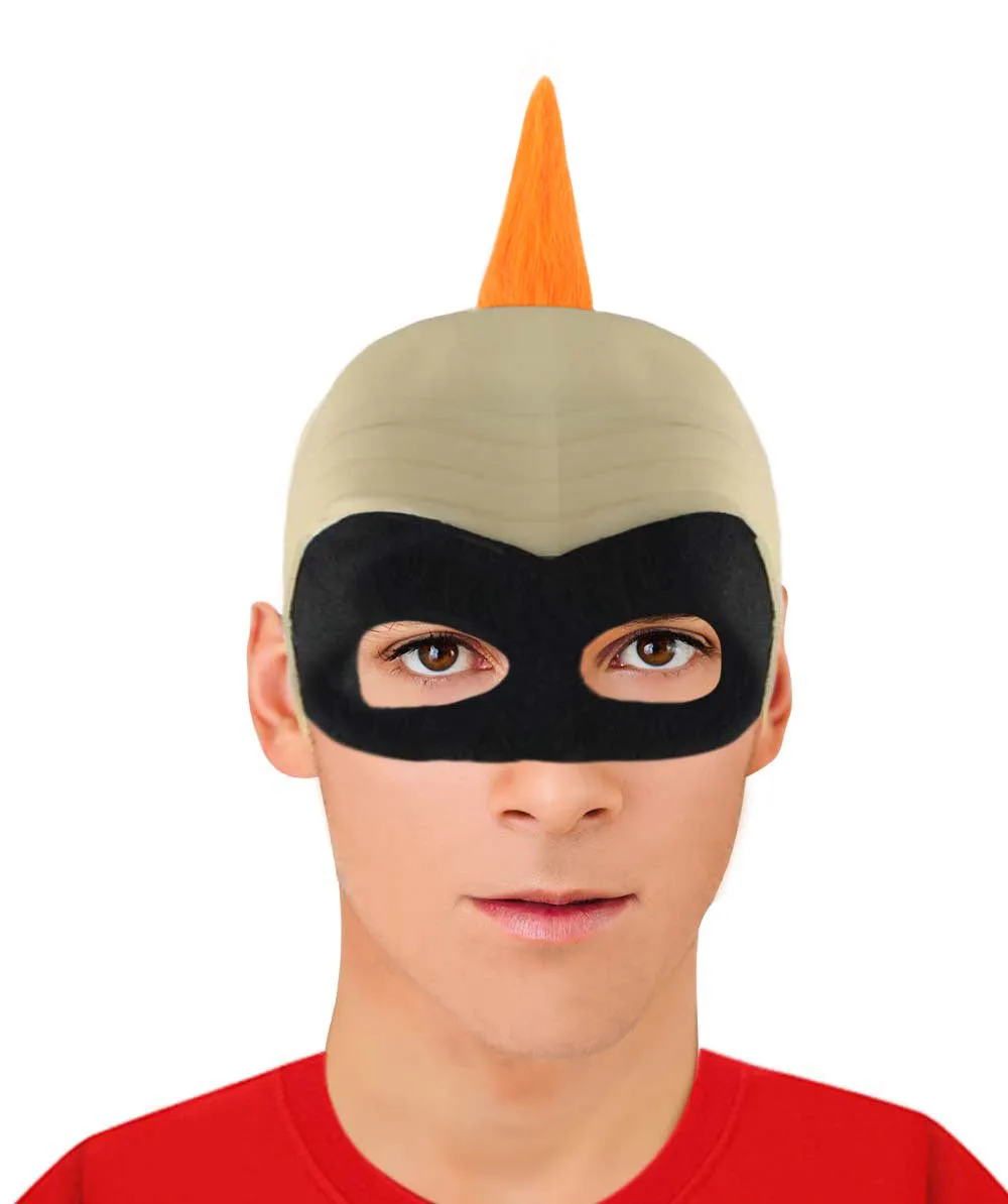Adult Men's Animated Movie Family Superhero Wig | Superhero Wig with Mask Set | Premium Breathable Capless Cap