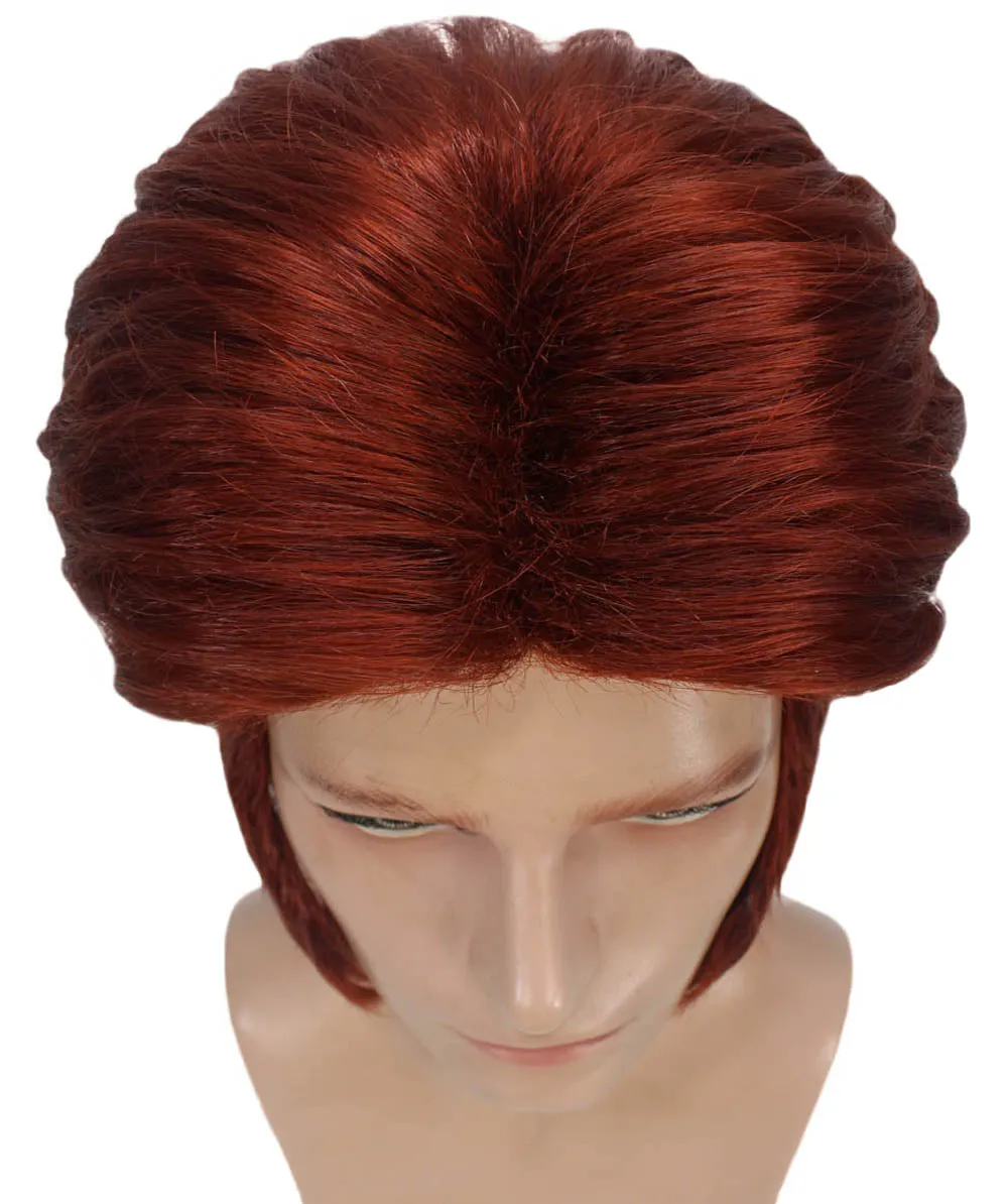Adult Men's Auburn Animated Snow Movie Wig| Perfect for Halloween| Flame-retardant Synthetic Fiber