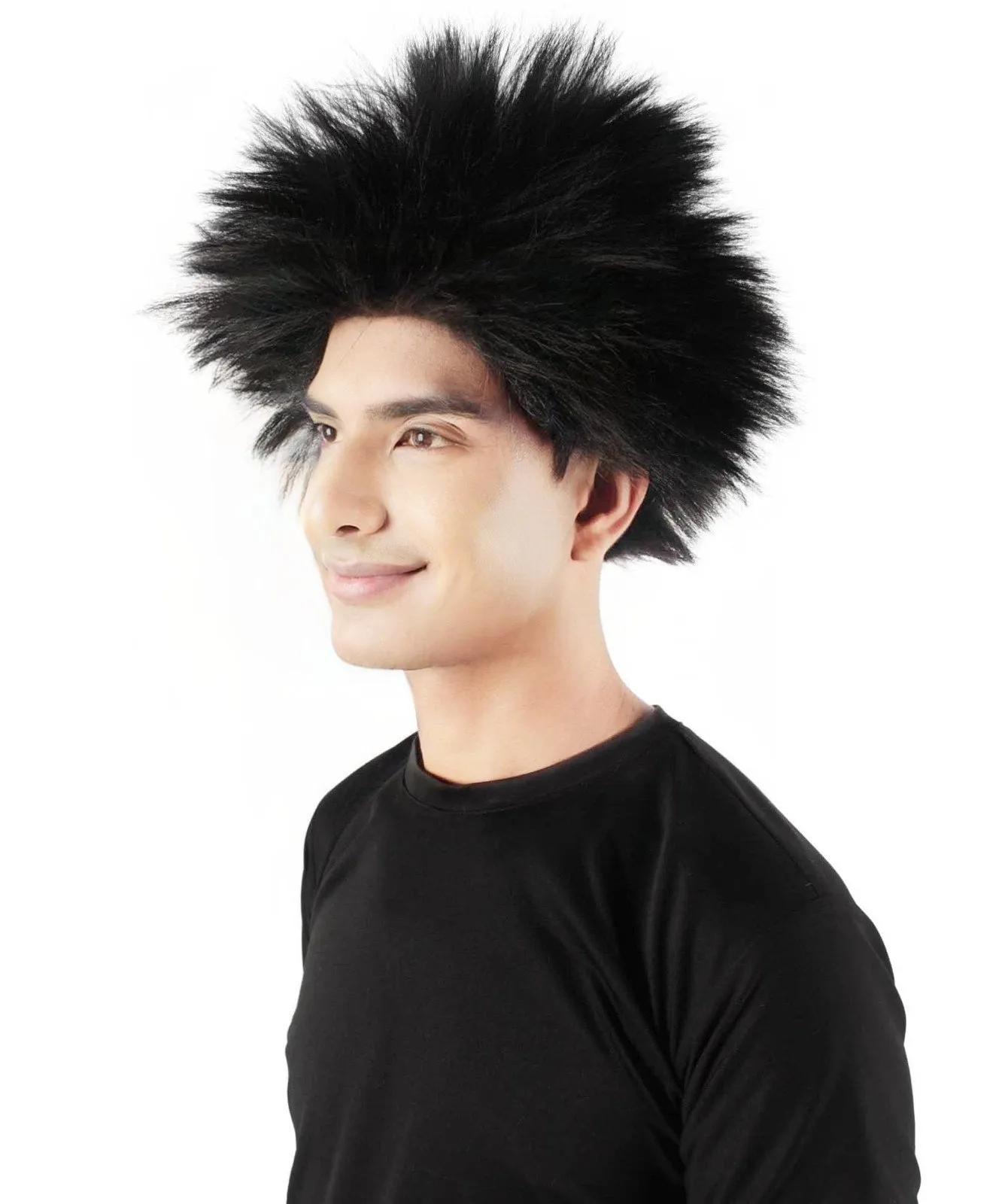 Adult Men's Fuzzy Spiky Johnny Werewolf Wig | Multiple Color Options I Flame-retardant Synthetic Fiber