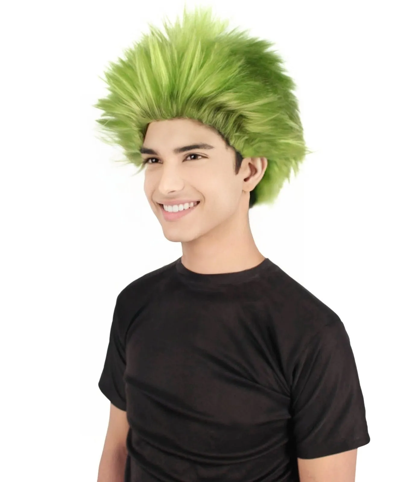Adult Men's Fuzzy Spiky Johnny Werewolf Wig | Multiple Color Options I Flame-retardant Synthetic Fiber