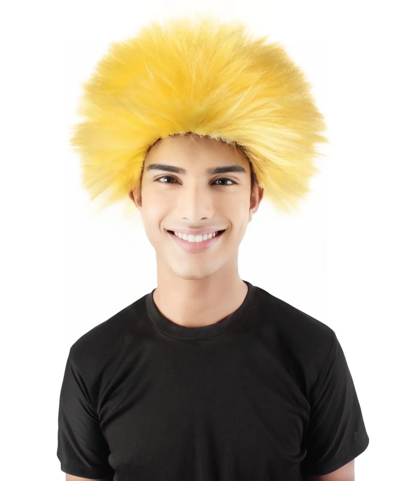 Adult Men's Fuzzy Spiky Johnny Werewolf Wig | Multiple Color Options I Flame-retardant Synthetic Fiber