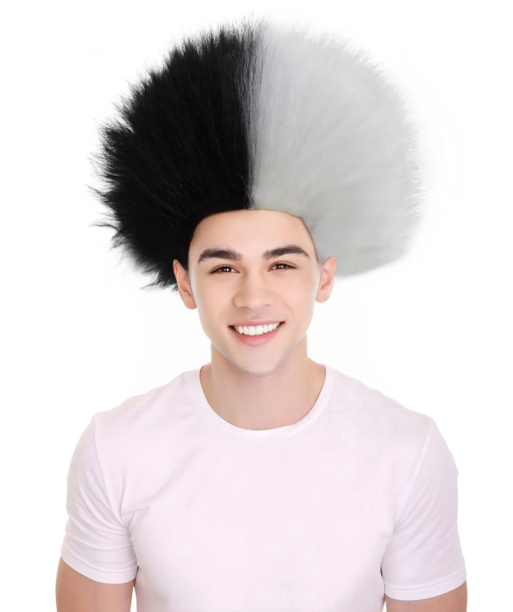 Adult Men's Fuzzy Spiky Johnny Werewolf Wig | Multiple Color Options I Flame-retardant Synthetic Fiber