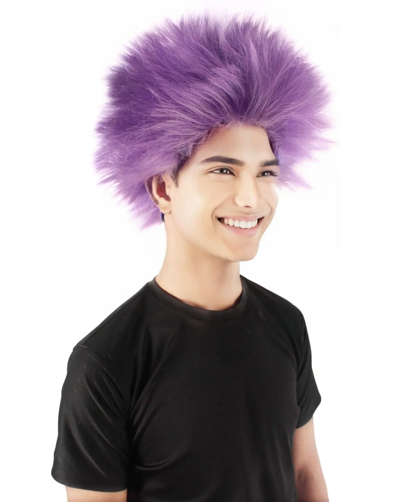 Adult Men's Fuzzy Spiky Johnny Werewolf Wig | Multiple Color Options I Flame-retardant Synthetic Fiber