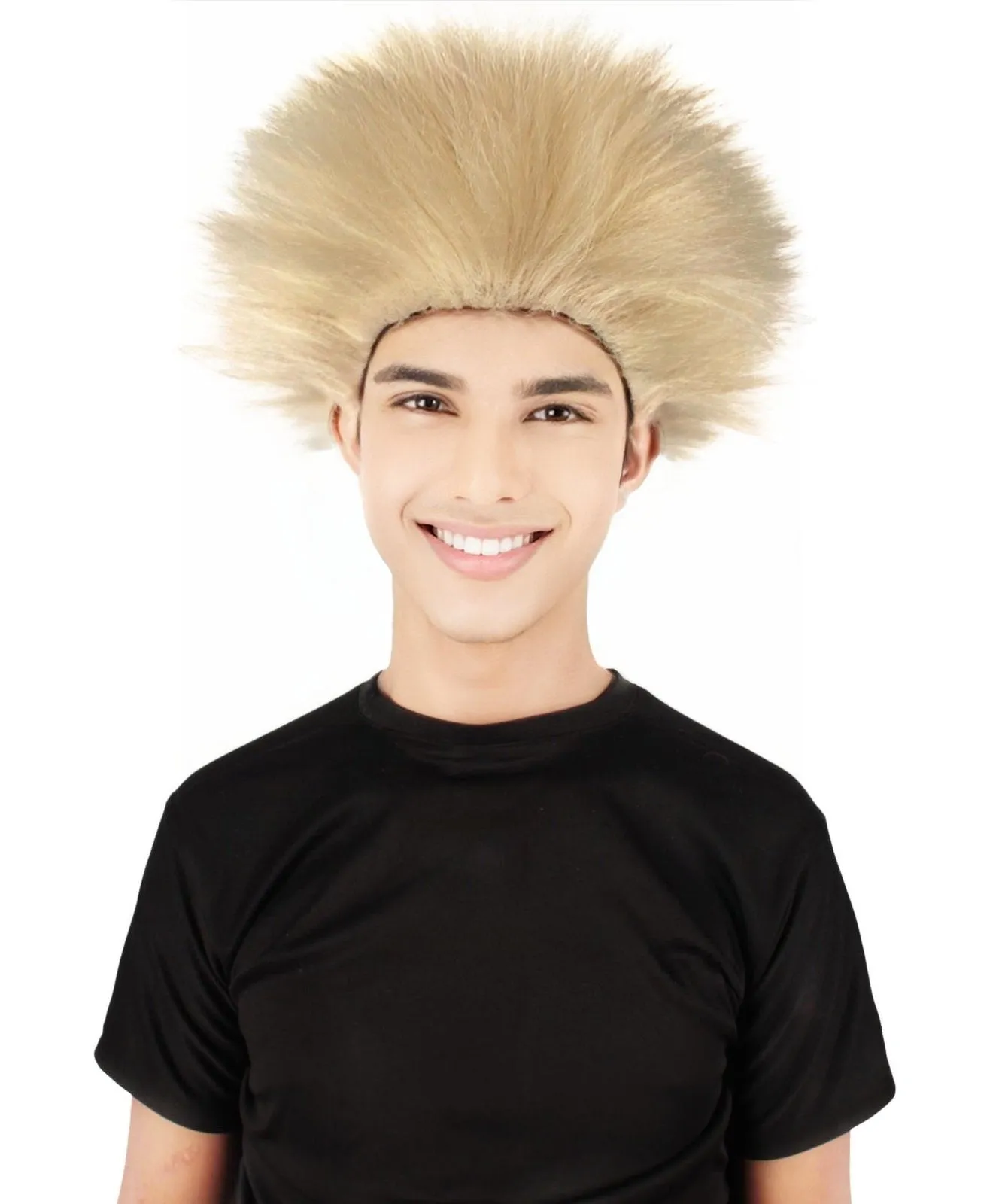 Adult Men's Fuzzy Spiky Johnny Werewolf Wig | Multiple Color Options I Flame-retardant Synthetic Fiber