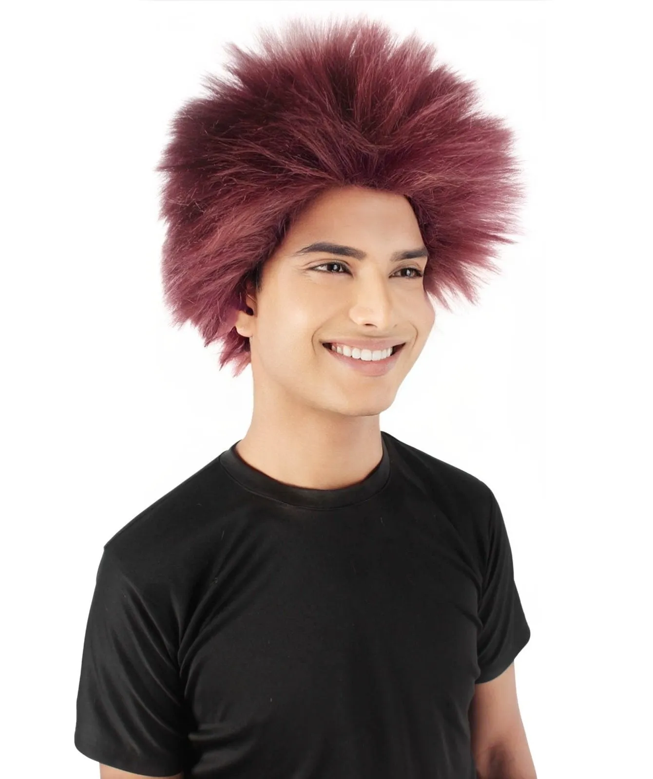 Adult Men's Fuzzy Spiky Johnny Werewolf Wig | Multiple Color Options I Flame-retardant Synthetic Fiber