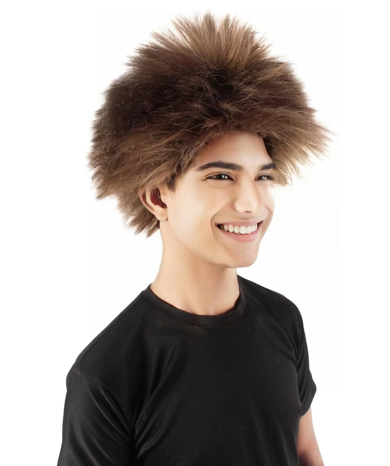 Adult Men's Fuzzy Spiky Johnny Werewolf Wig | Multiple Color Options I Flame-retardant Synthetic Fiber