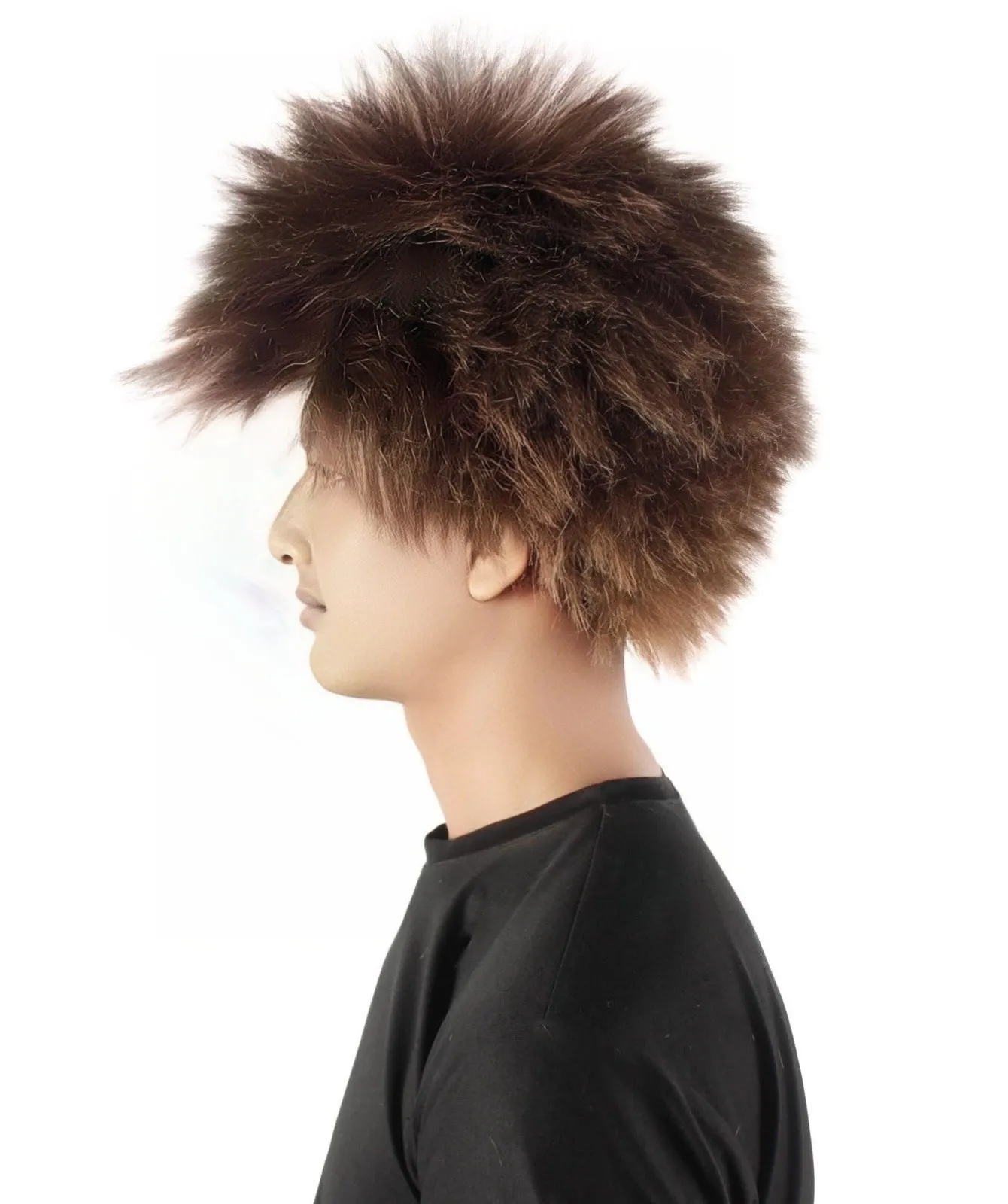 Adult Men's Fuzzy Spiky Johnny Werewolf Wig | Multiple Color Options I Flame-retardant Synthetic Fiber