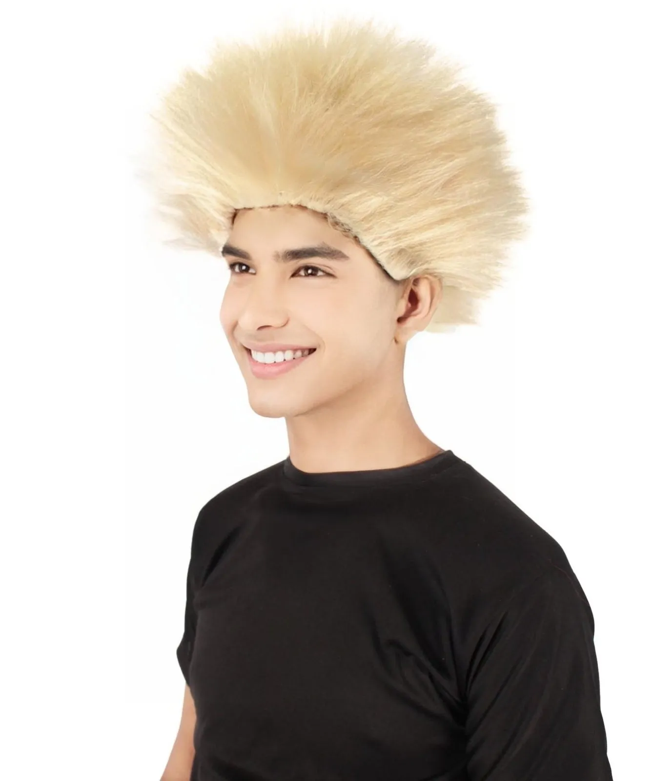 Adult Men's Fuzzy Spiky Johnny Werewolf Wig | Multiple Color Options I Flame-retardant Synthetic Fiber