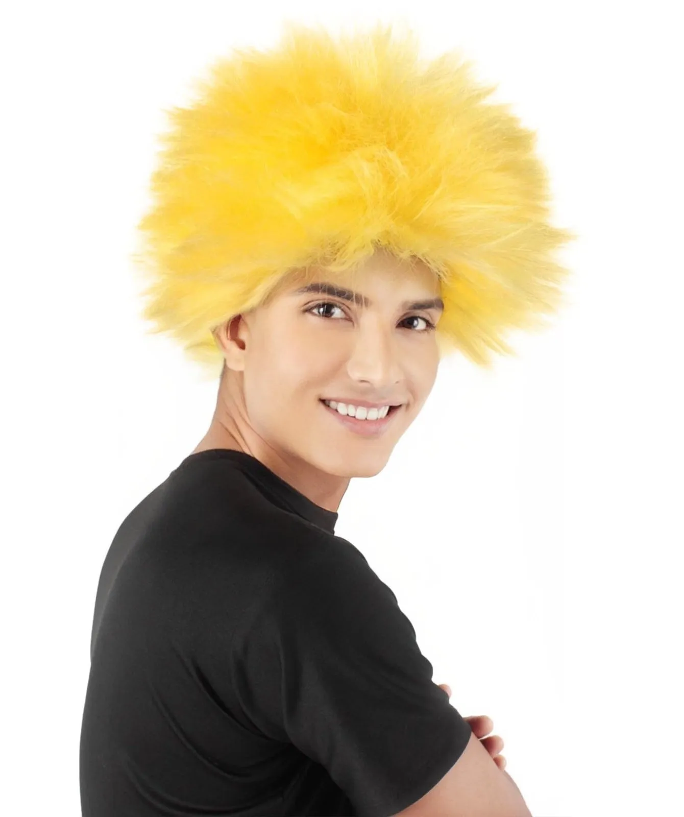 Adult Men's Fuzzy Spiky Johnny Werewolf Wig | Multiple Color Options I Flame-retardant Synthetic Fiber