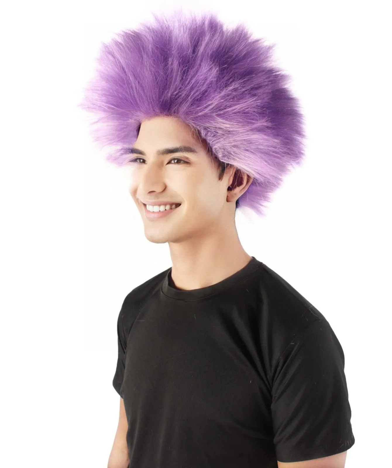 Adult Men's Fuzzy Spiky Johnny Werewolf Wig | Multiple Color Options I Flame-retardant Synthetic Fiber