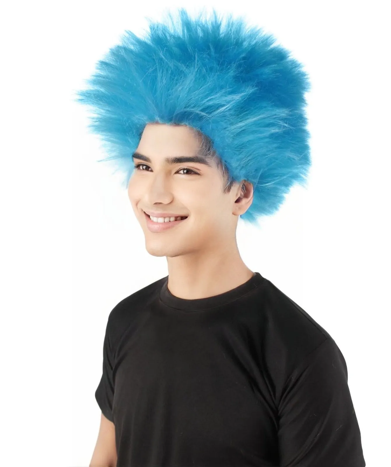 Adult Men's Fuzzy Spiky Johnny Werewolf Wig | Multiple Color Options I Flame-retardant Synthetic Fiber
