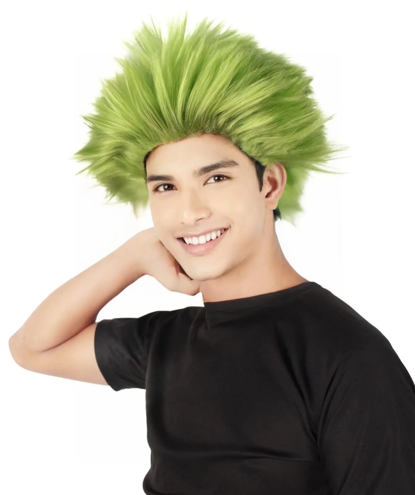 Adult Men's Fuzzy Spiky Johnny Werewolf Wig | Multiple Color Options I Flame-retardant Synthetic Fiber