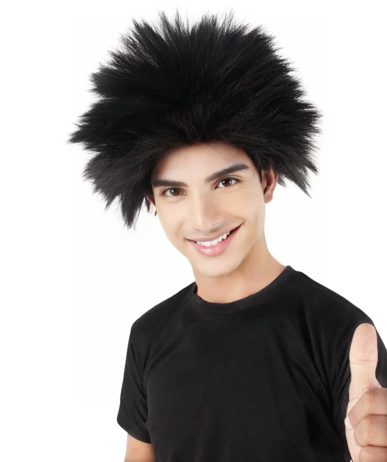 Adult Men's Fuzzy Spiky Johnny Werewolf Wig | Multiple Color Options I Flame-retardant Synthetic Fiber
