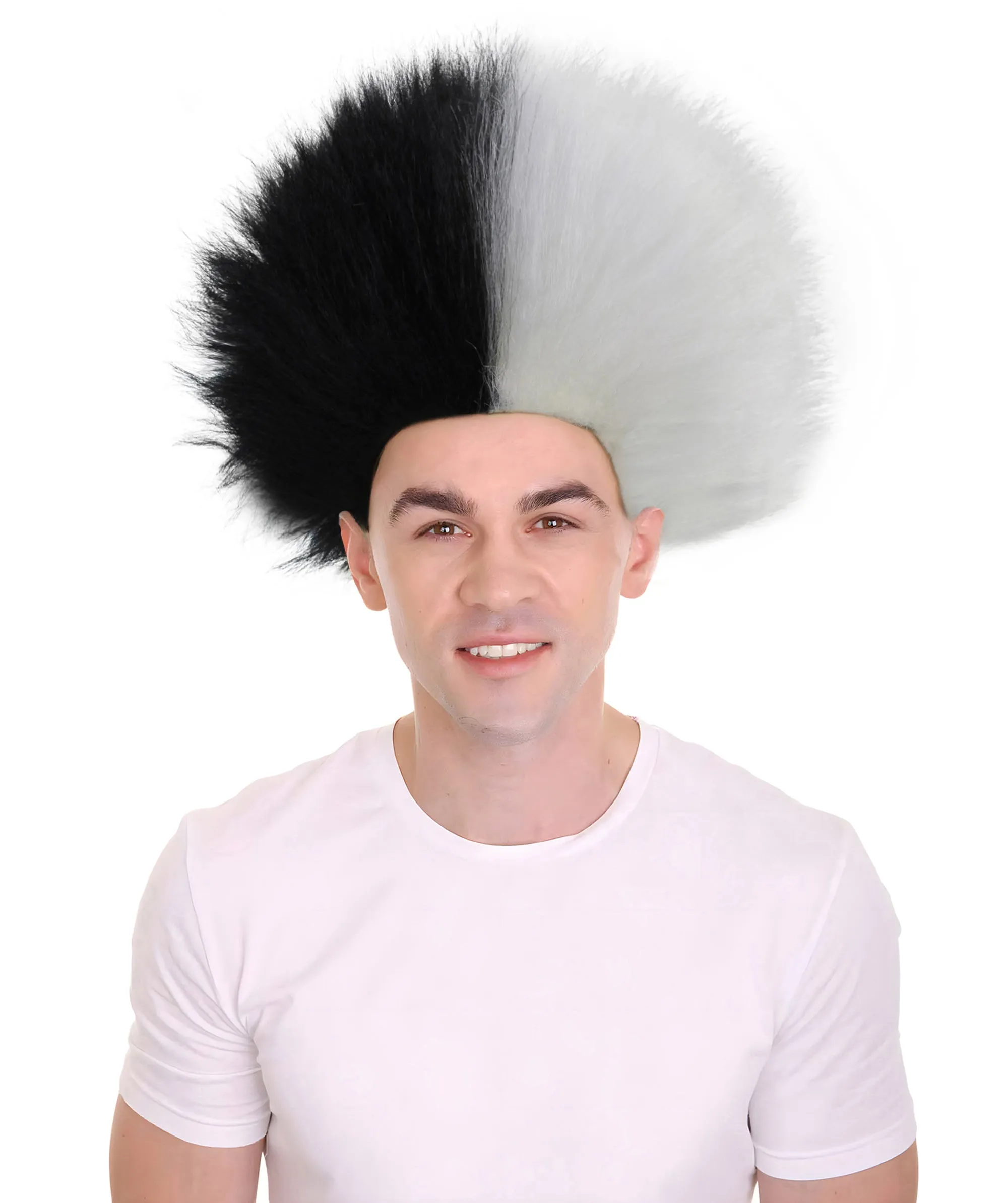 Adult Men's Fuzzy Spiky Johnny Werewolf Wig | Multiple Color Options I Flame-retardant Synthetic Fiber