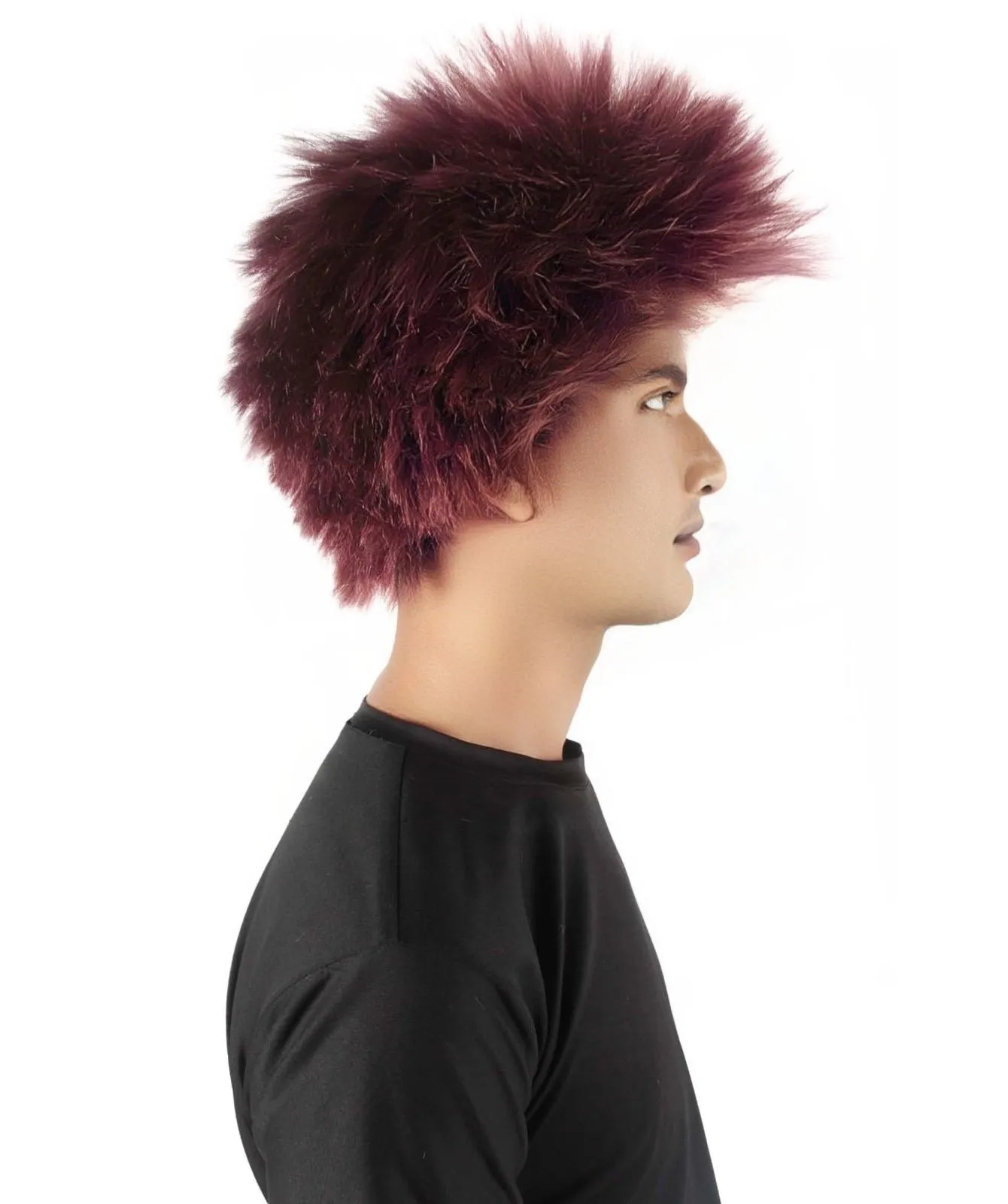 Adult Men's Fuzzy Spiky Johnny Werewolf Wig | Multiple Color Options I Flame-retardant Synthetic Fiber