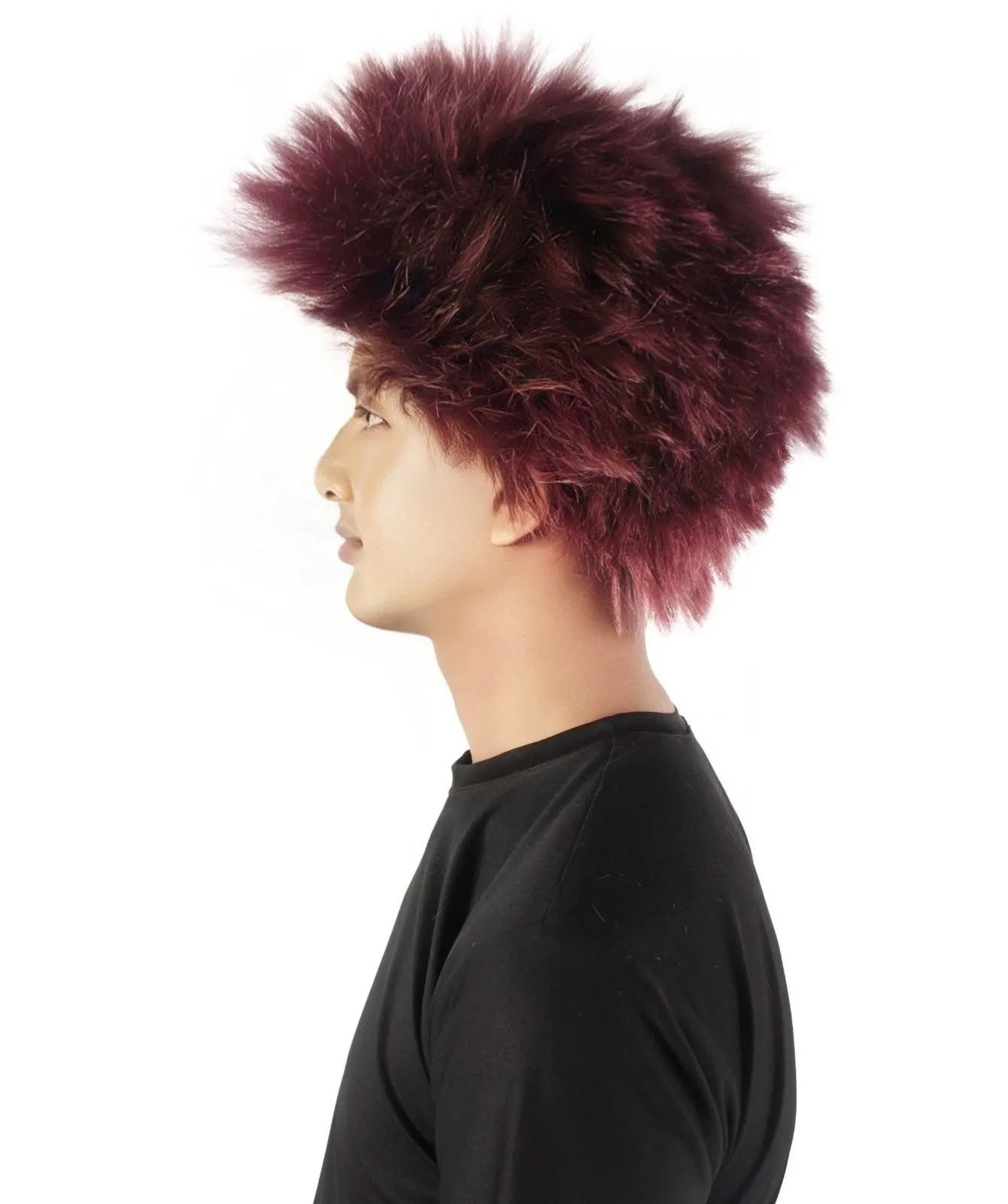 Adult Men's Fuzzy Spiky Johnny Werewolf Wig | Multiple Color Options I Flame-retardant Synthetic Fiber