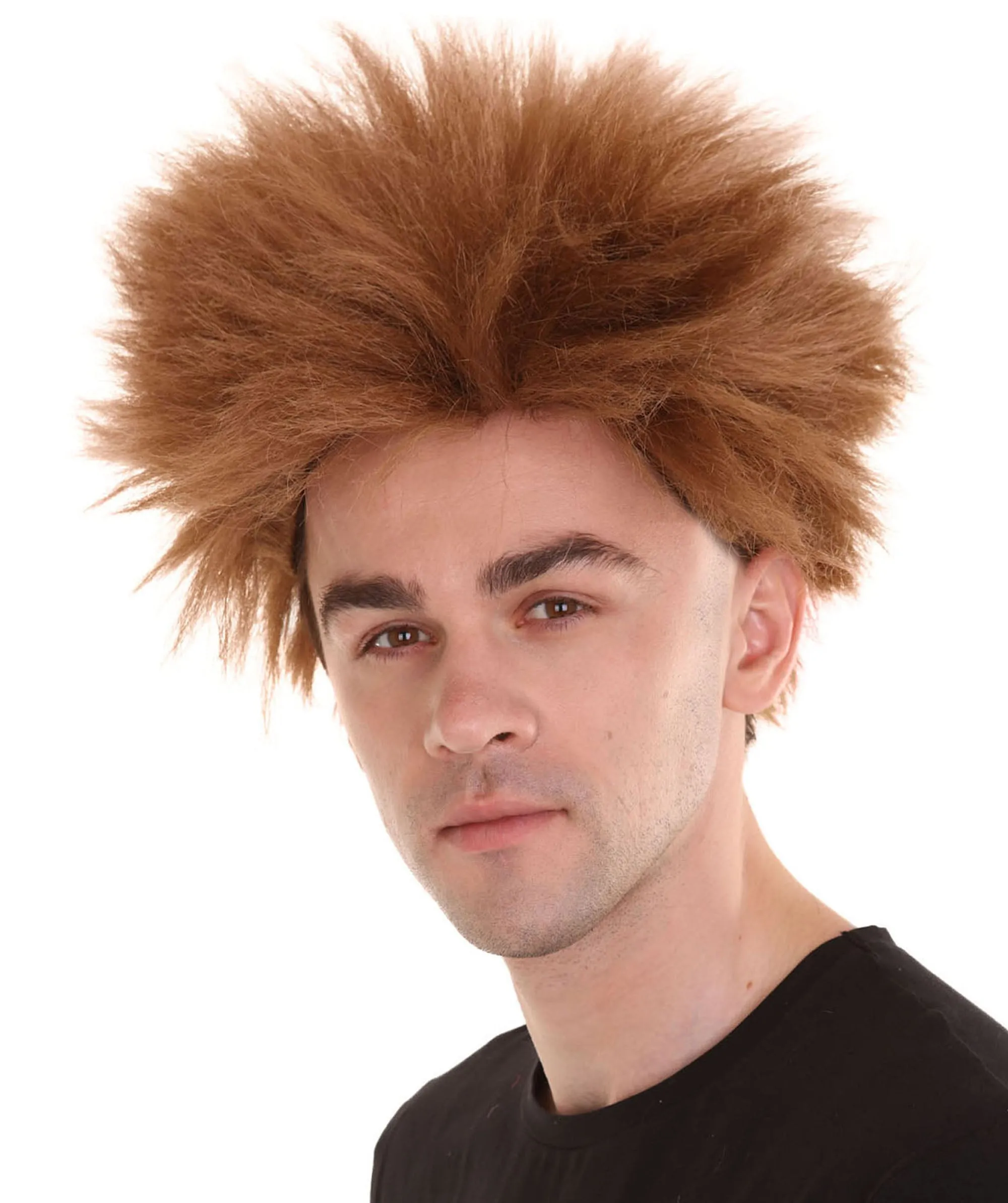 Adult Men's Fuzzy Spiky Johnny Werewolf Wig | Multiple Color Options I Flame-retardant Synthetic Fiber