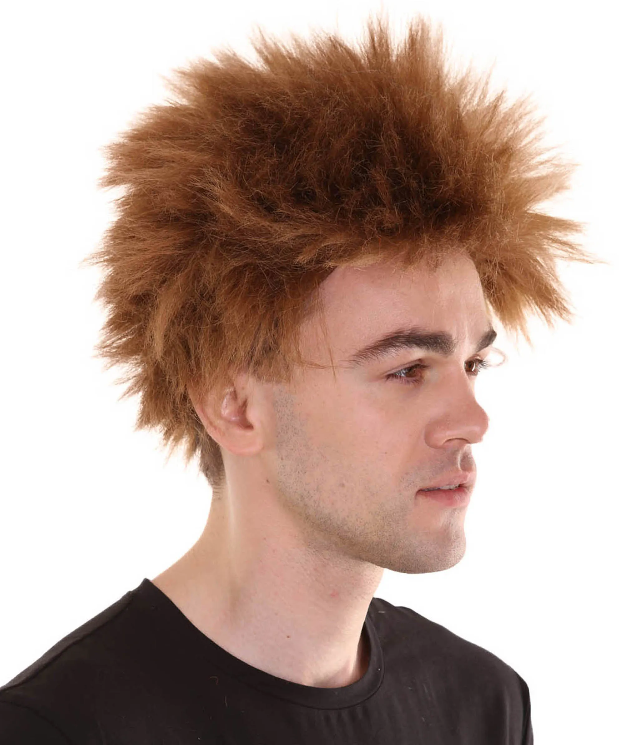 Adult Men's Fuzzy Spiky Johnny Werewolf Wig | Multiple Color Options I Flame-retardant Synthetic Fiber