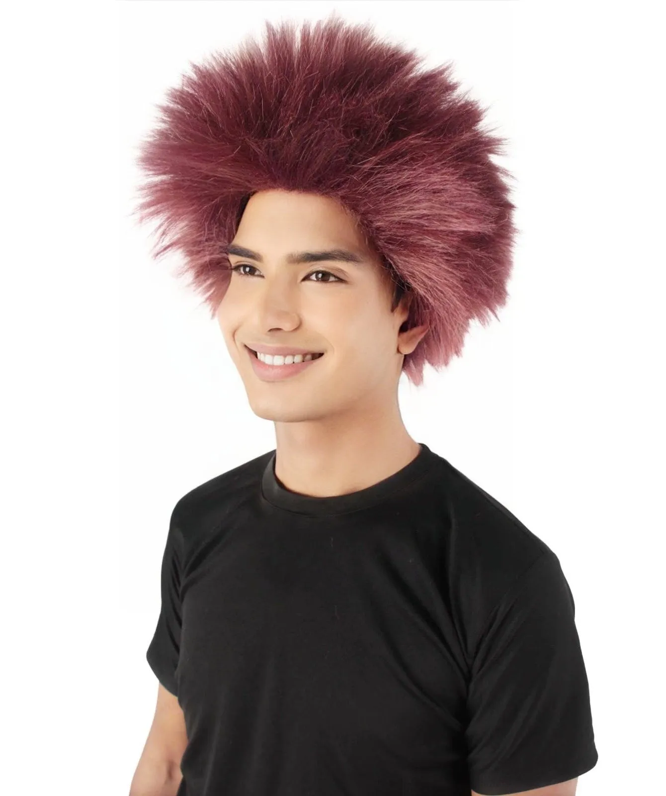 Adult Men's Fuzzy Spiky Johnny Werewolf Wig | Multiple Color Options I Flame-retardant Synthetic Fiber