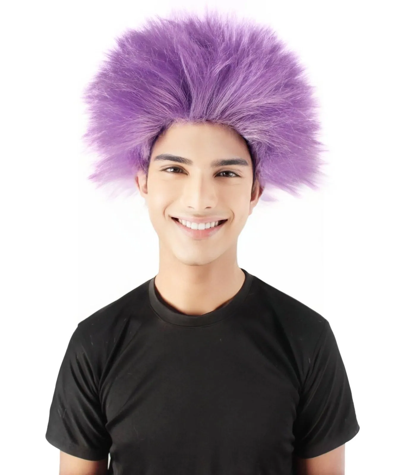 Adult Men's Fuzzy Spiky Johnny Werewolf Wig | Multiple Color Options I Flame-retardant Synthetic Fiber