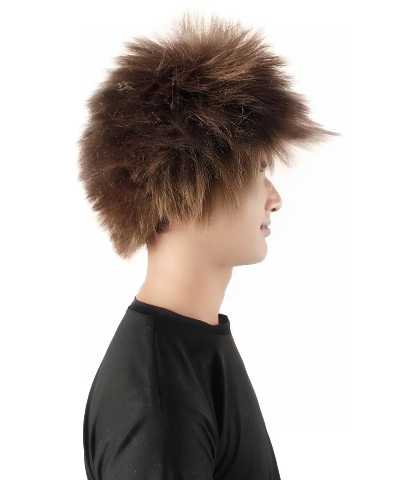 Adult Men's Fuzzy Spiky Johnny Werewolf Wig | Multiple Color Options I Flame-retardant Synthetic Fiber