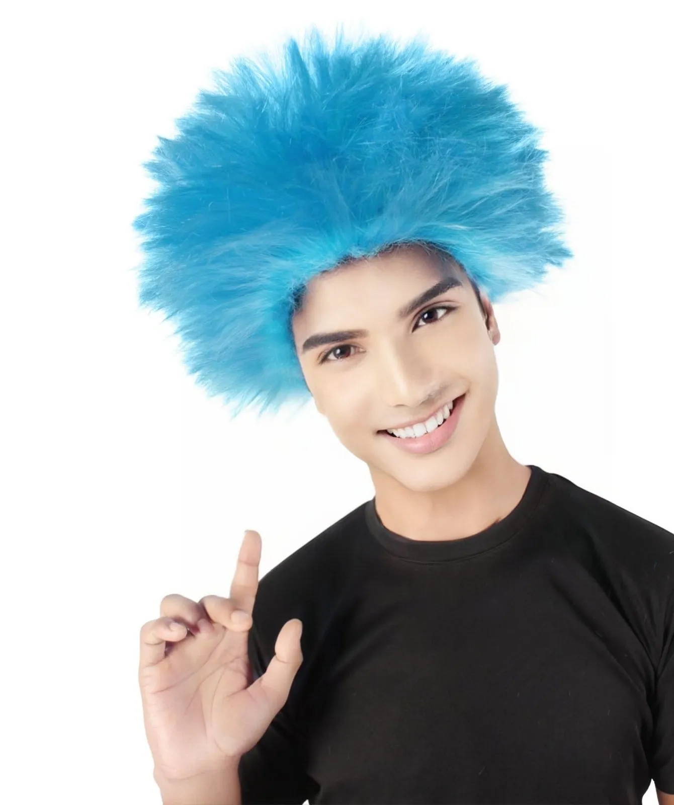 Adult Men's Fuzzy Spiky Johnny Werewolf Wig | Multiple Color Options I Flame-retardant Synthetic Fiber