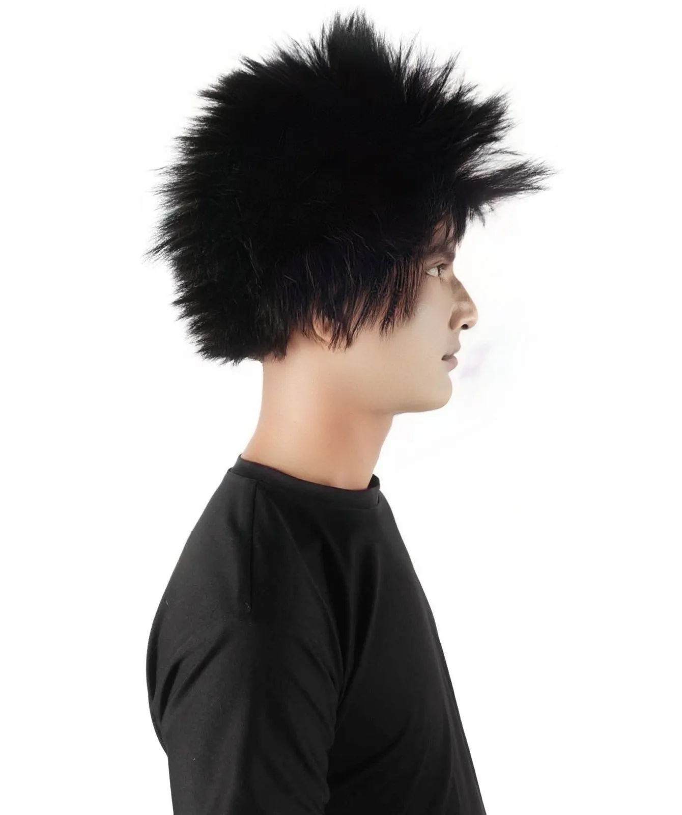 Adult Men's Fuzzy Spiky Johnny Werewolf Wig | Multiple Color Options I Flame-retardant Synthetic Fiber
