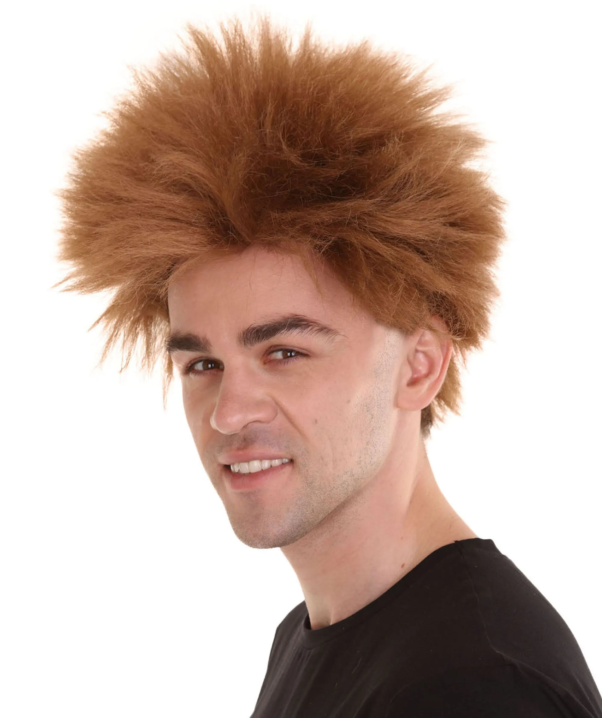 Adult Men's Fuzzy Spiky Johnny Werewolf Wig | Multiple Color Options I Flame-retardant Synthetic Fiber