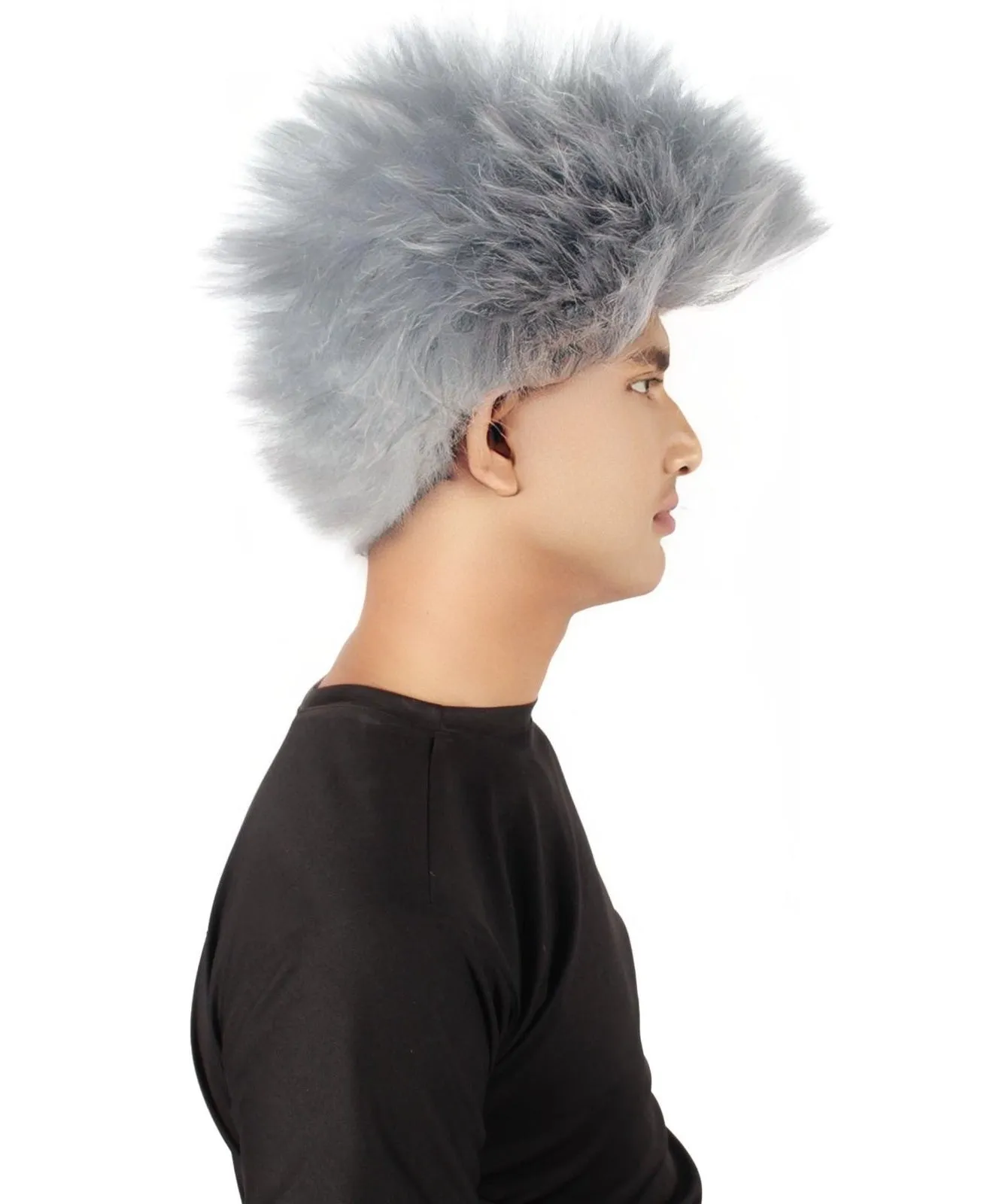 Adult Men's Fuzzy Spiky Johnny Werewolf Wig | Multiple Color Options I Flame-retardant Synthetic Fiber