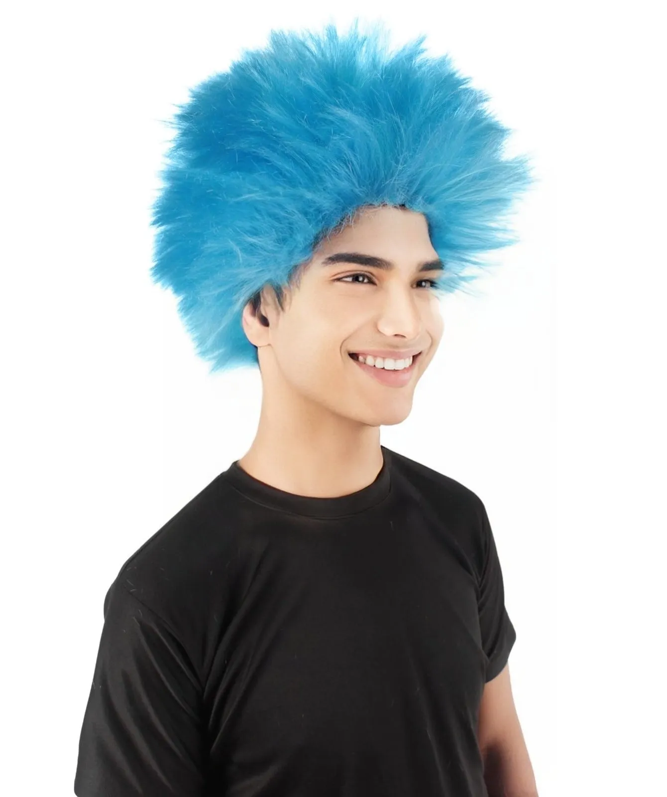 Adult Men's Fuzzy Spiky Johnny Werewolf Wig | Multiple Color Options I Flame-retardant Synthetic Fiber