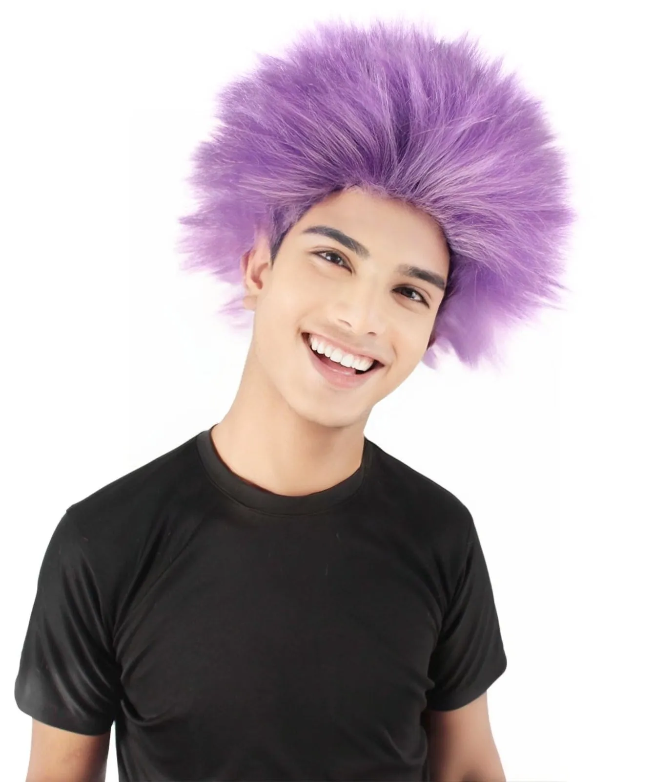 Adult Men's Fuzzy Spiky Johnny Werewolf Wig | Multiple Color Options I Flame-retardant Synthetic Fiber