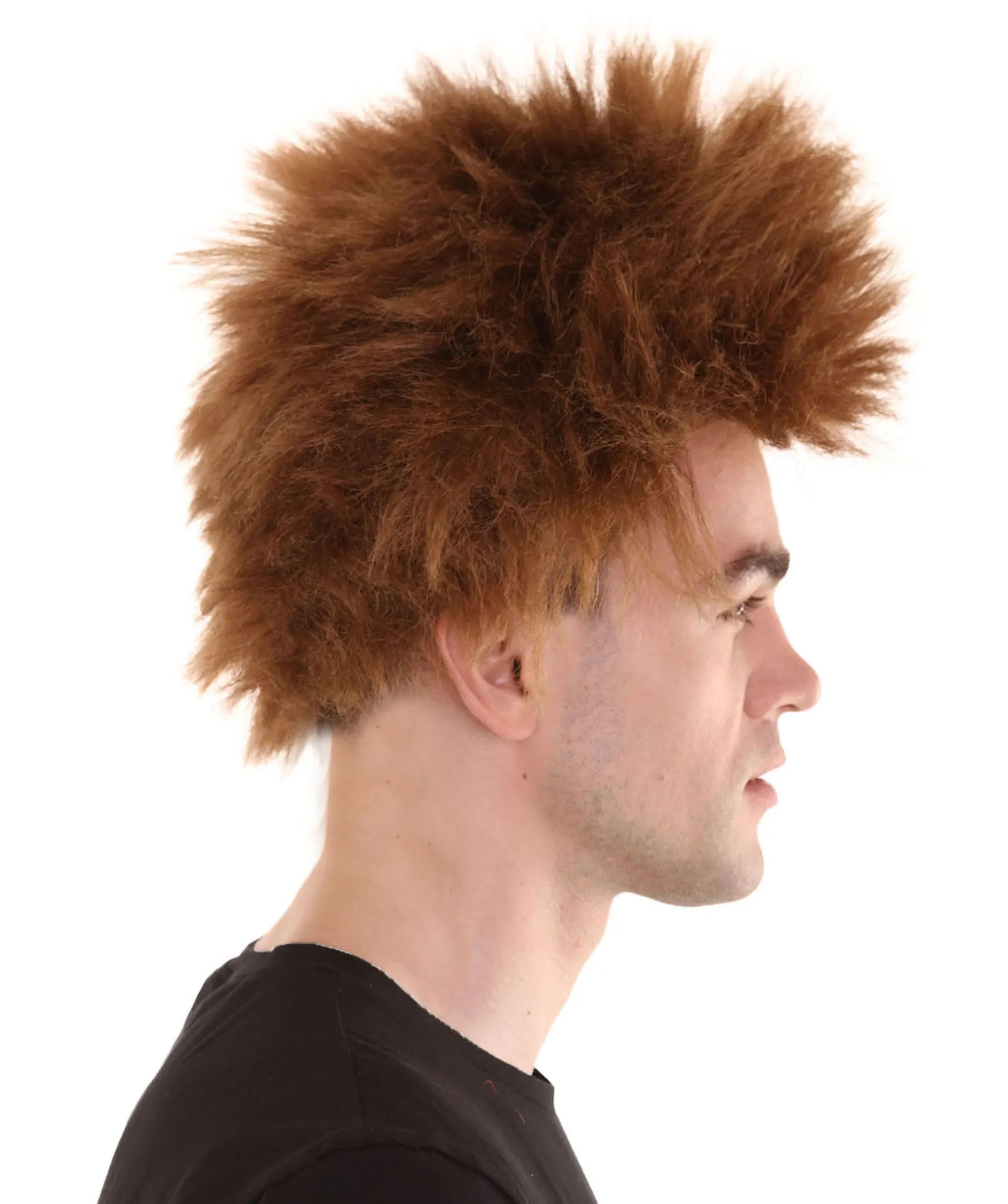 Adult Men's Fuzzy Spiky Johnny Werewolf Wig | Multiple Color Options I Flame-retardant Synthetic Fiber