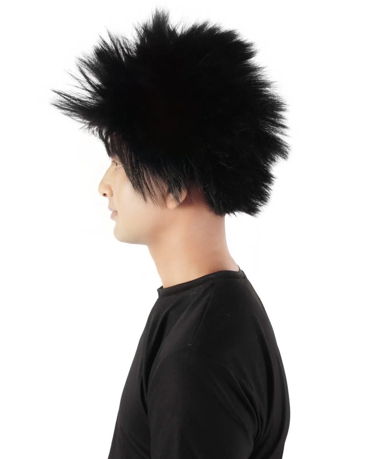 Adult Men's Fuzzy Spiky Johnny Werewolf Wig | Multiple Color Options I Flame-retardant Synthetic Fiber