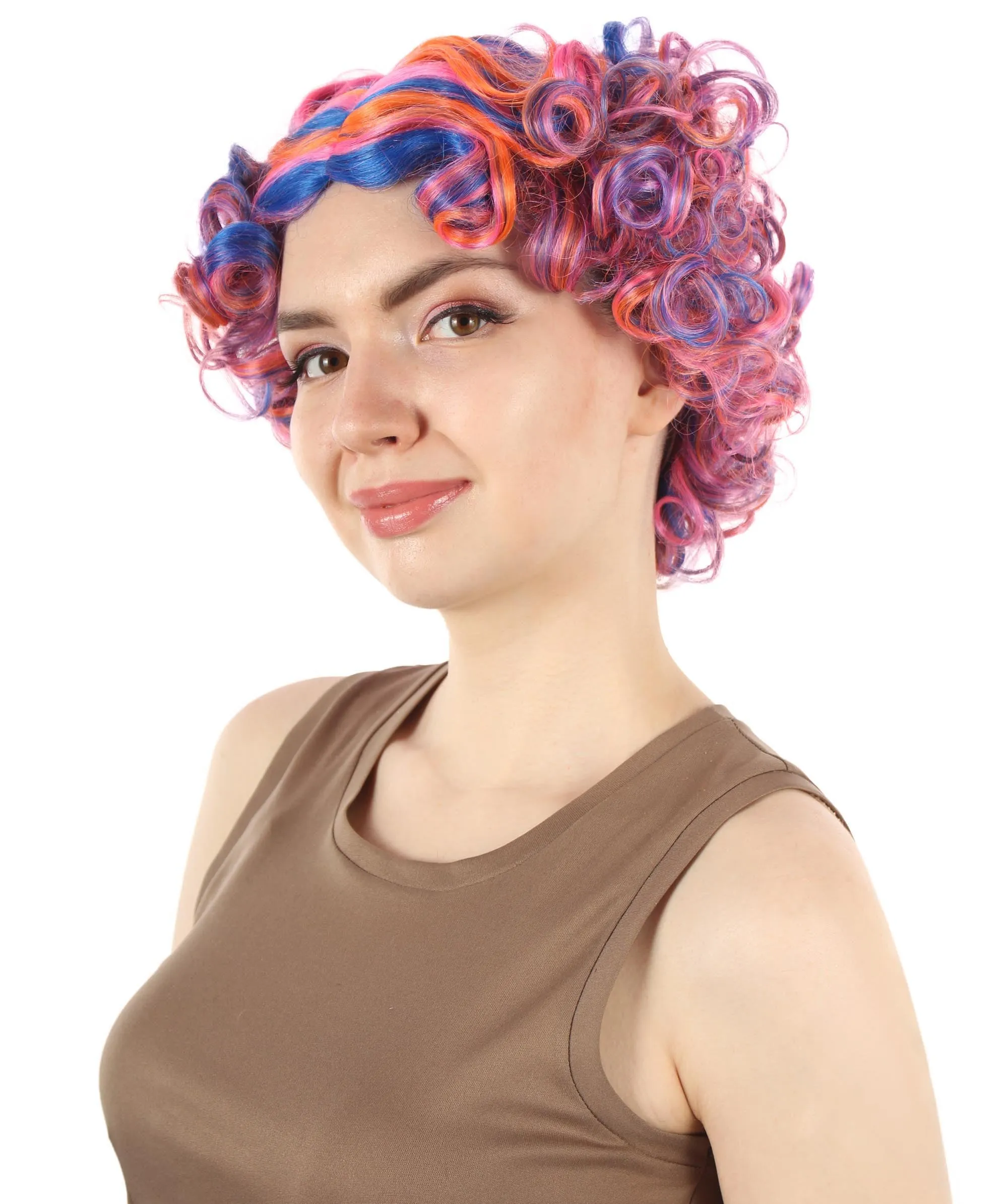 Adult Sexy Women's Wig | Curly Multiple Color Options | Short Celebrity Wig | HPO
