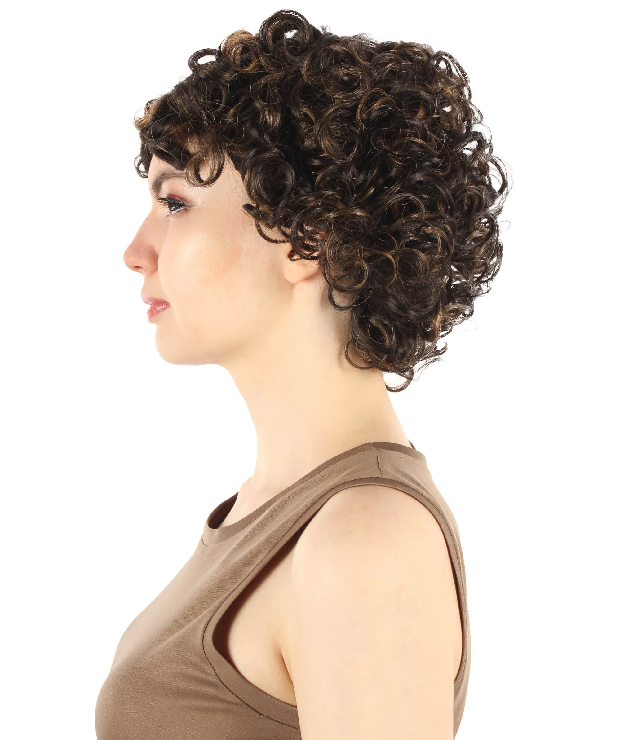 Adult Sexy Women's Wig | Curly Multiple Color Options | Short Celebrity Wig | HPO
