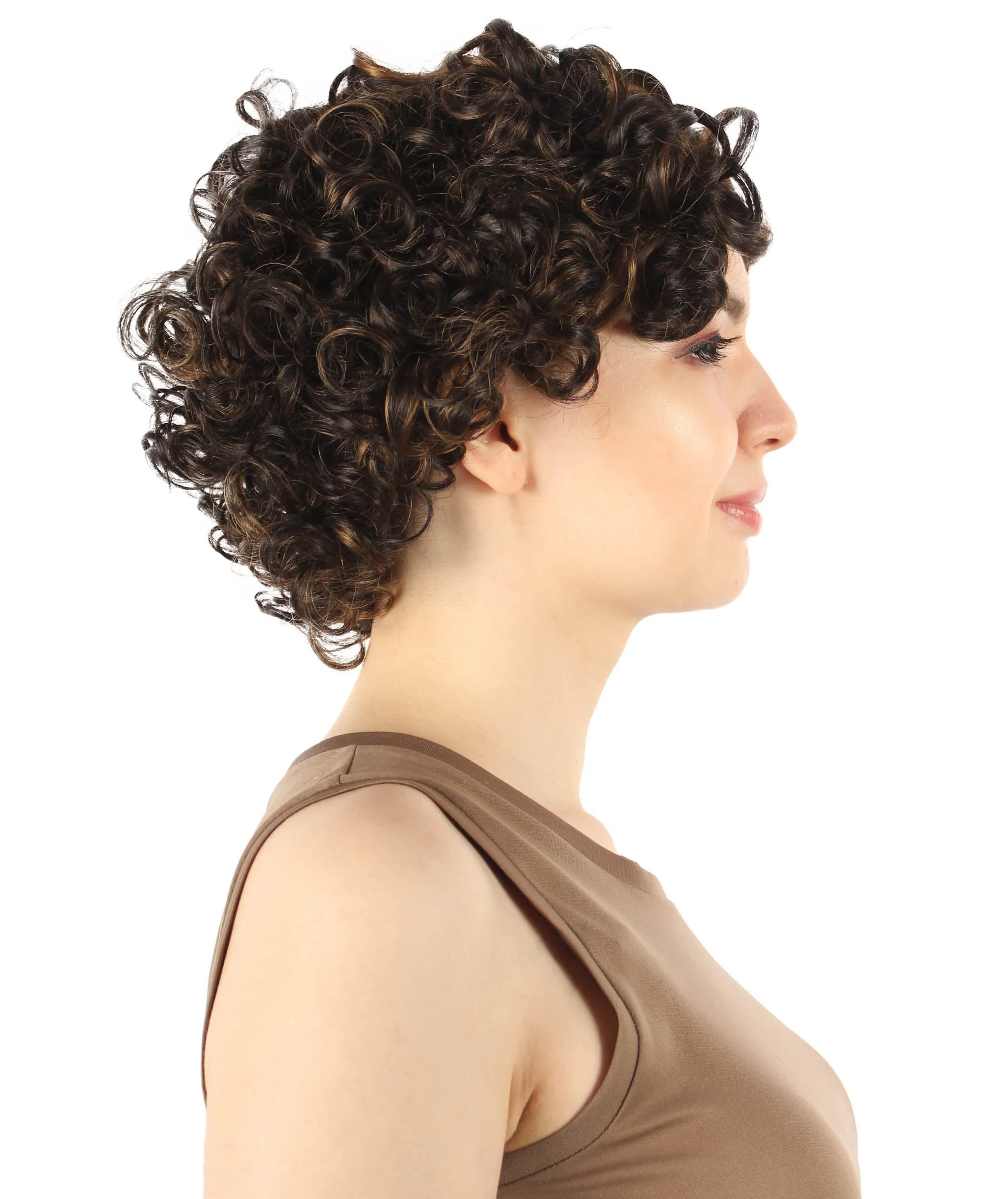Adult Sexy Women's Wig | Curly Multiple Color Options | Short Celebrity Wig | HPO