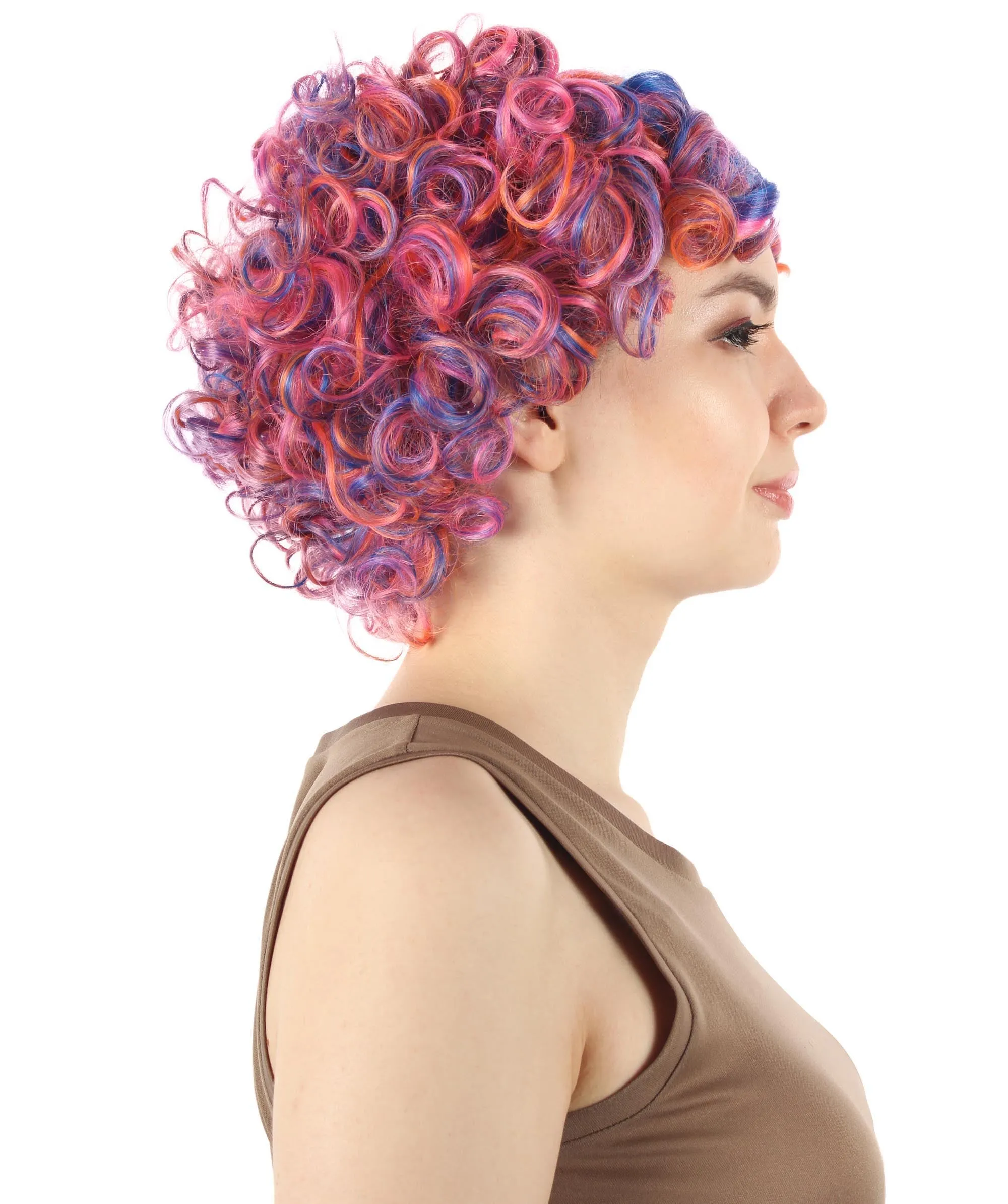 Adult Sexy Women's Wig | Curly Multiple Color Options | Short Celebrity Wig | HPO