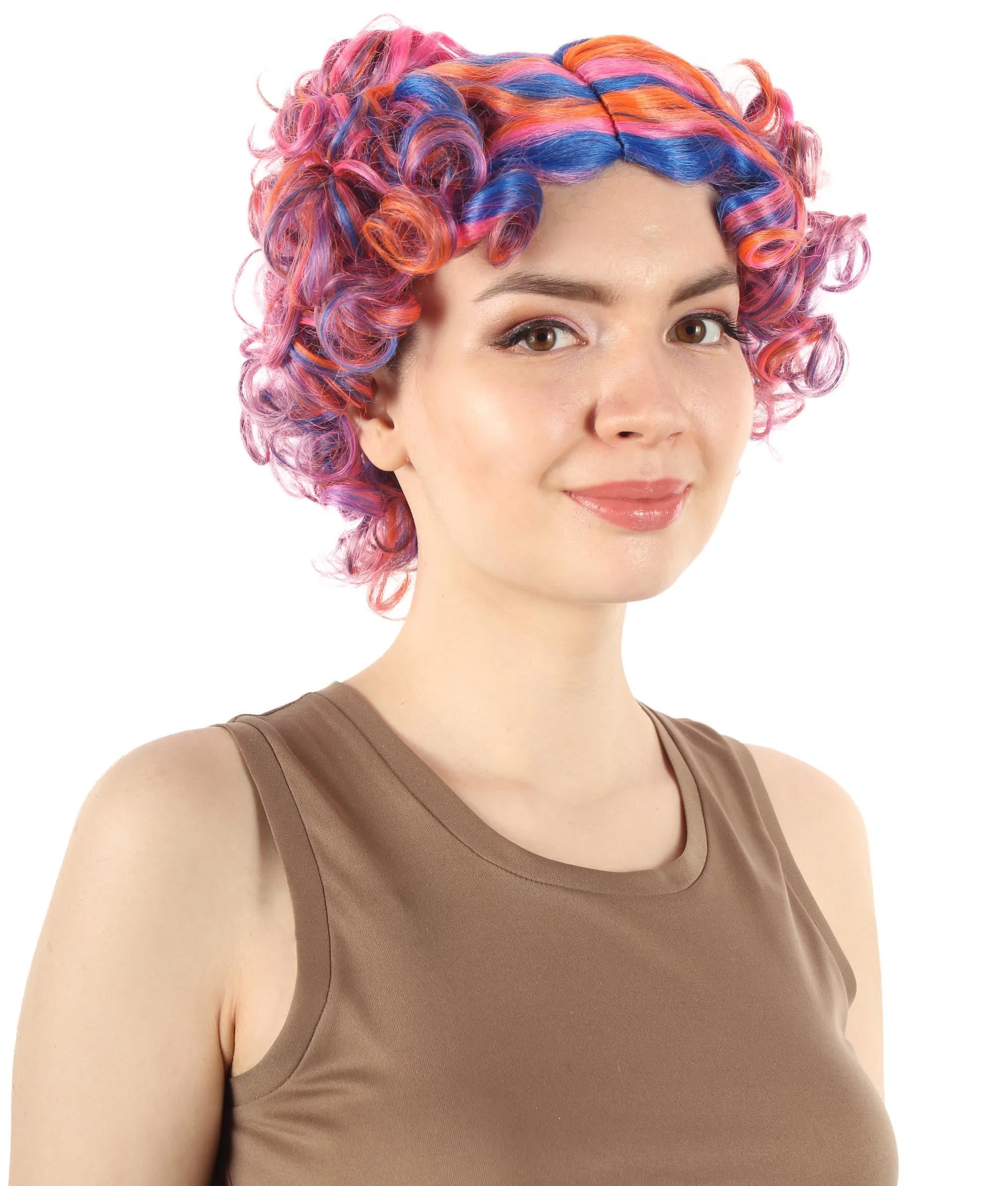 Adult Sexy Women's Wig | Curly Multiple Color Options | Short Celebrity Wig | HPO