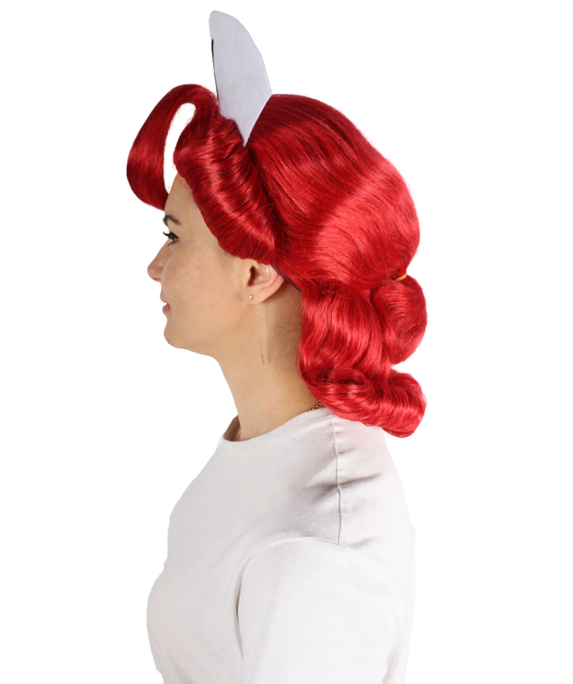 Adult Unisex Dark Red Drag Queen Wig | Best for Halloween | Flame-retardant Synthetic Fiber